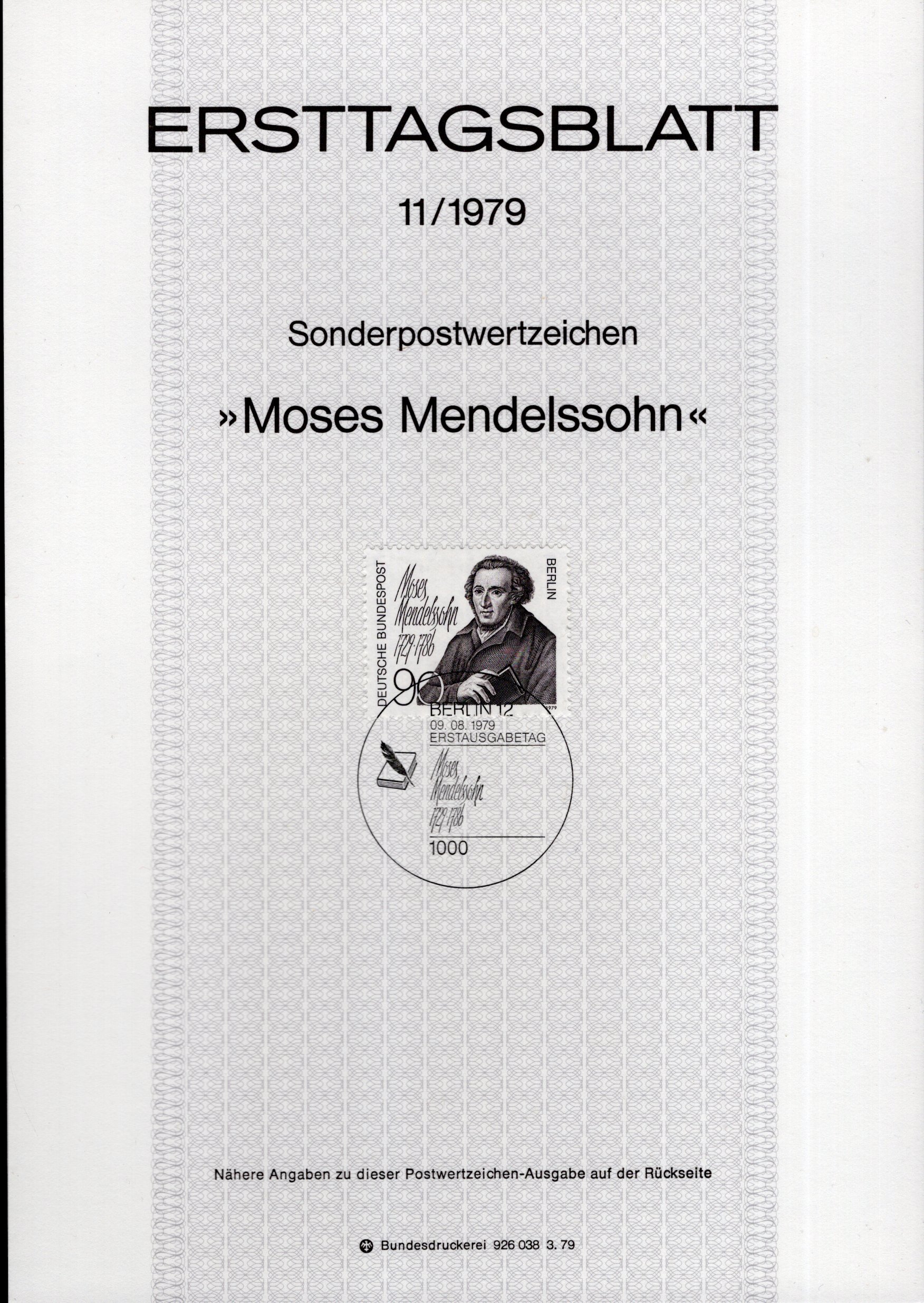 250. Geburtstag Moses Mendelssohn