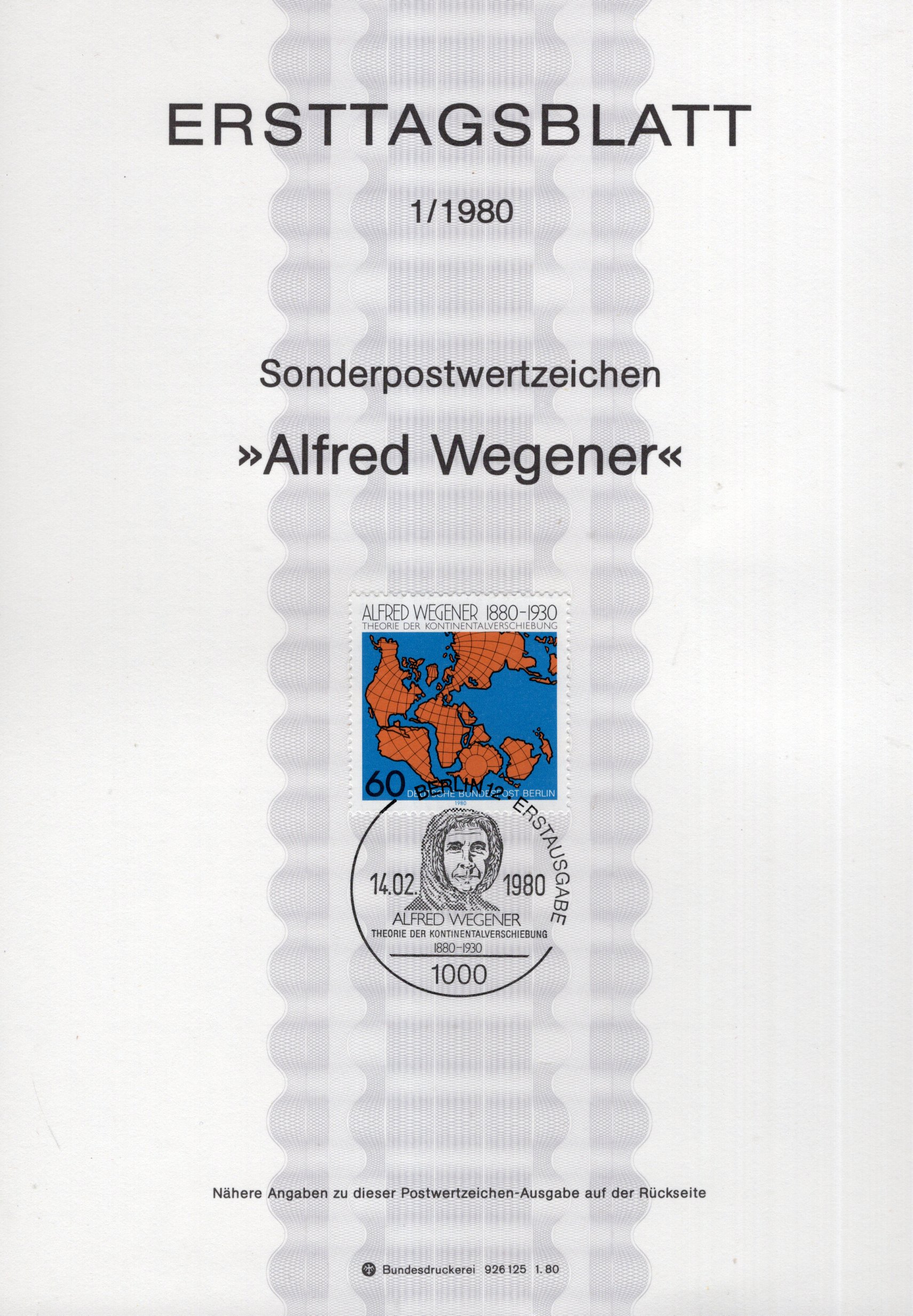 100. Geburtstag Alfred Wegener