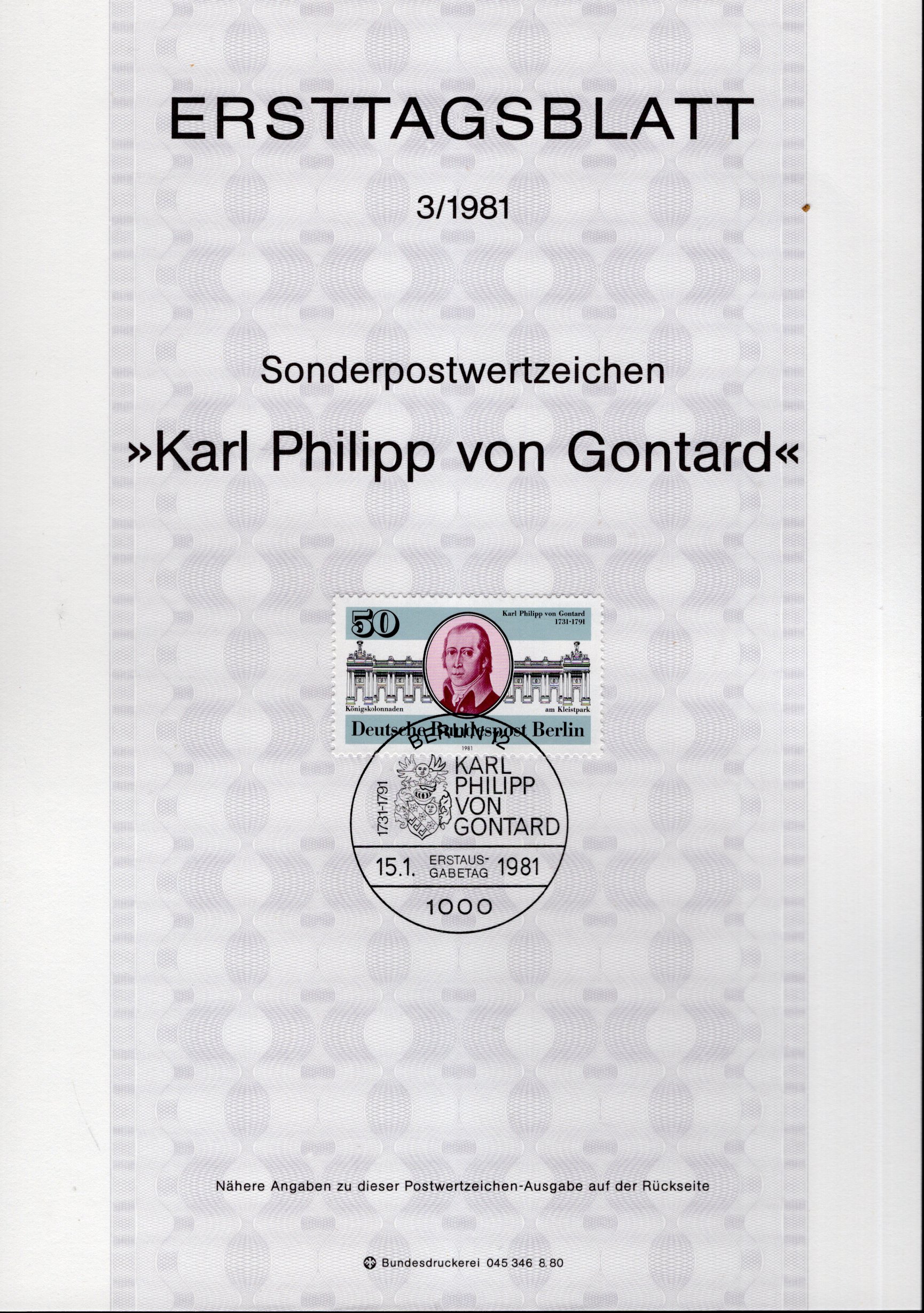 250. Geburtstag Karl Phillipp von Gontard