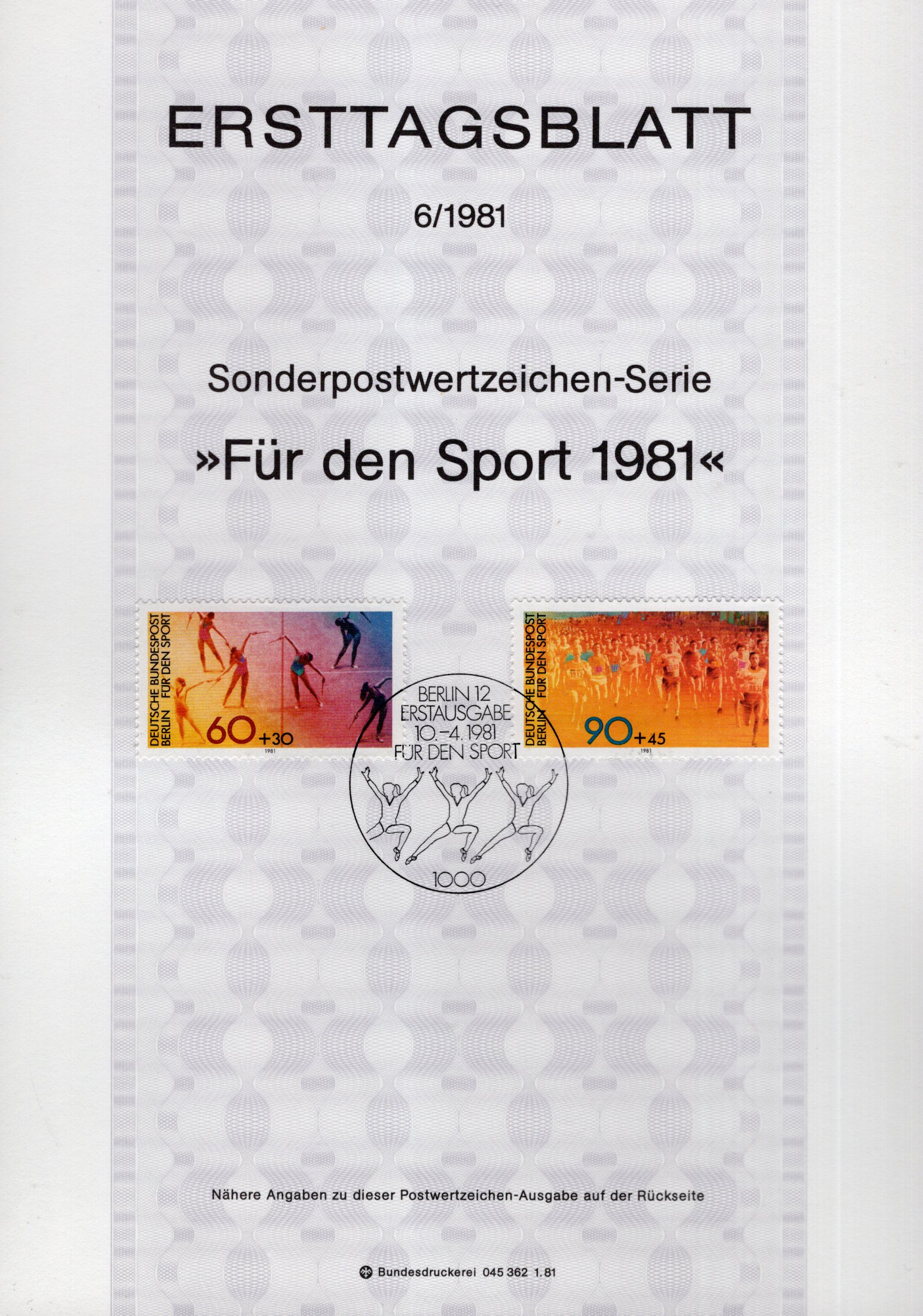 Für den Sport 1981