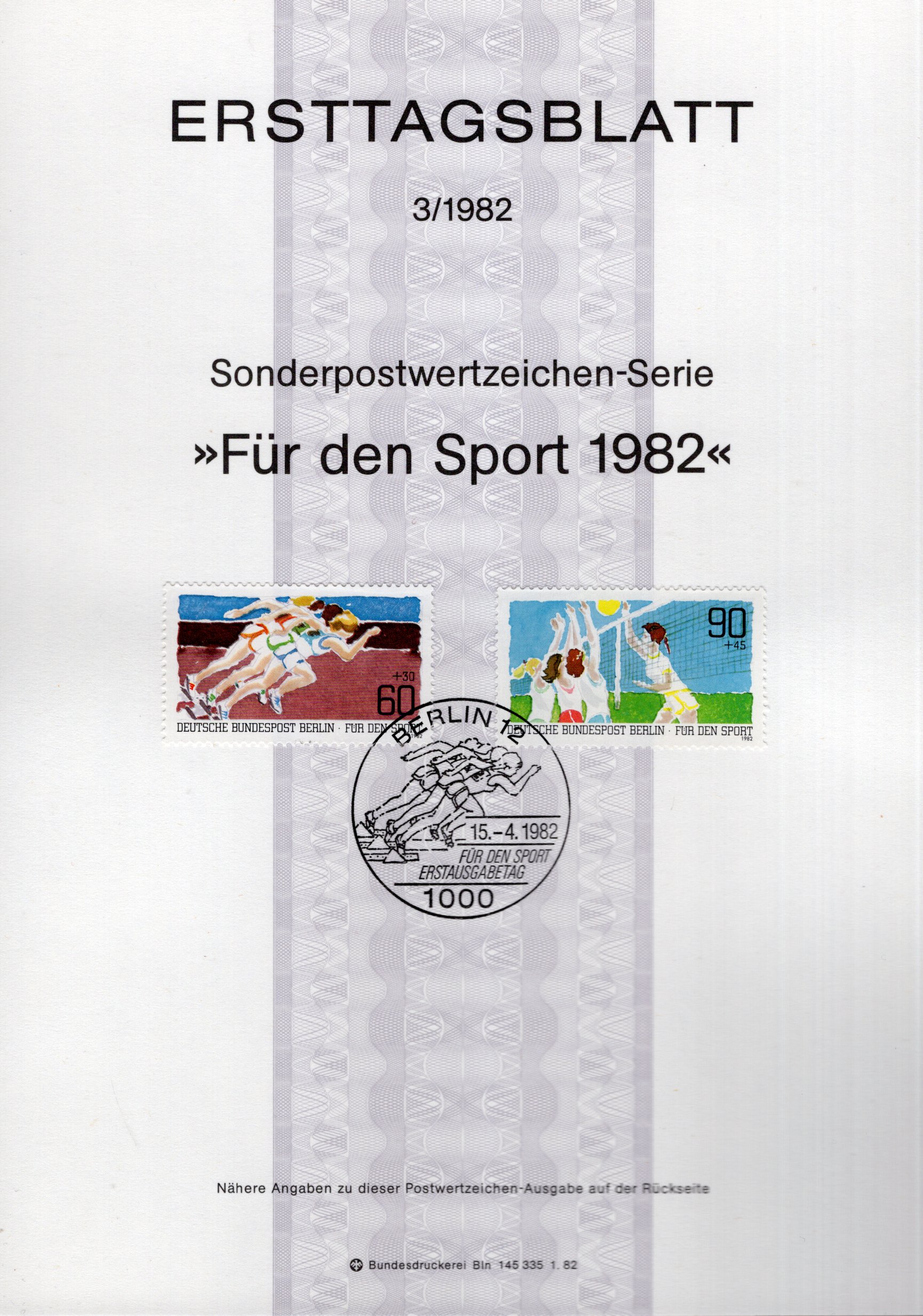 Für den Sport 1982