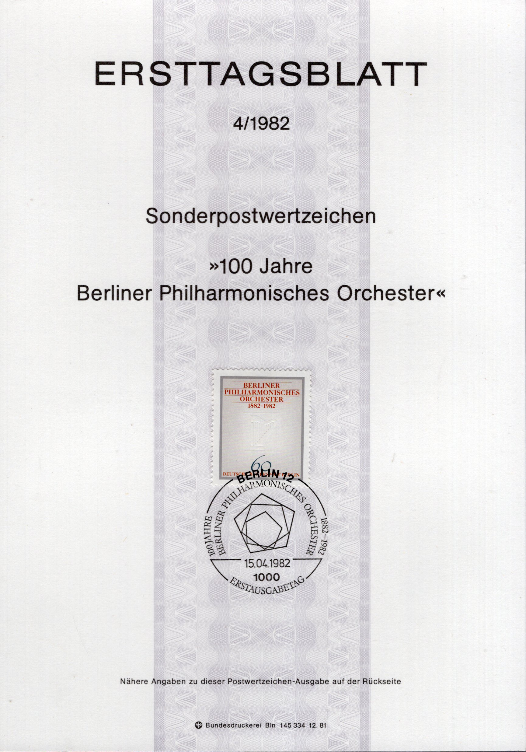 100 Jahre Berliner Philharmonisches Orchester