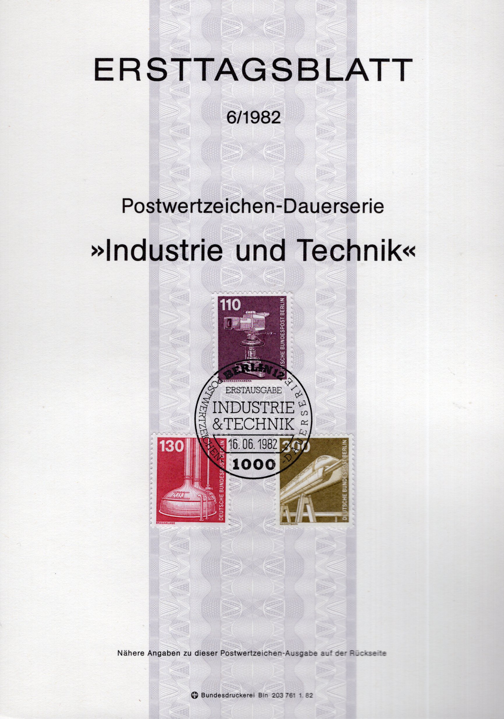 Dauerserie Industrie und Technik - Farbfernsehkamera - Brauanlage - Magnetbahn