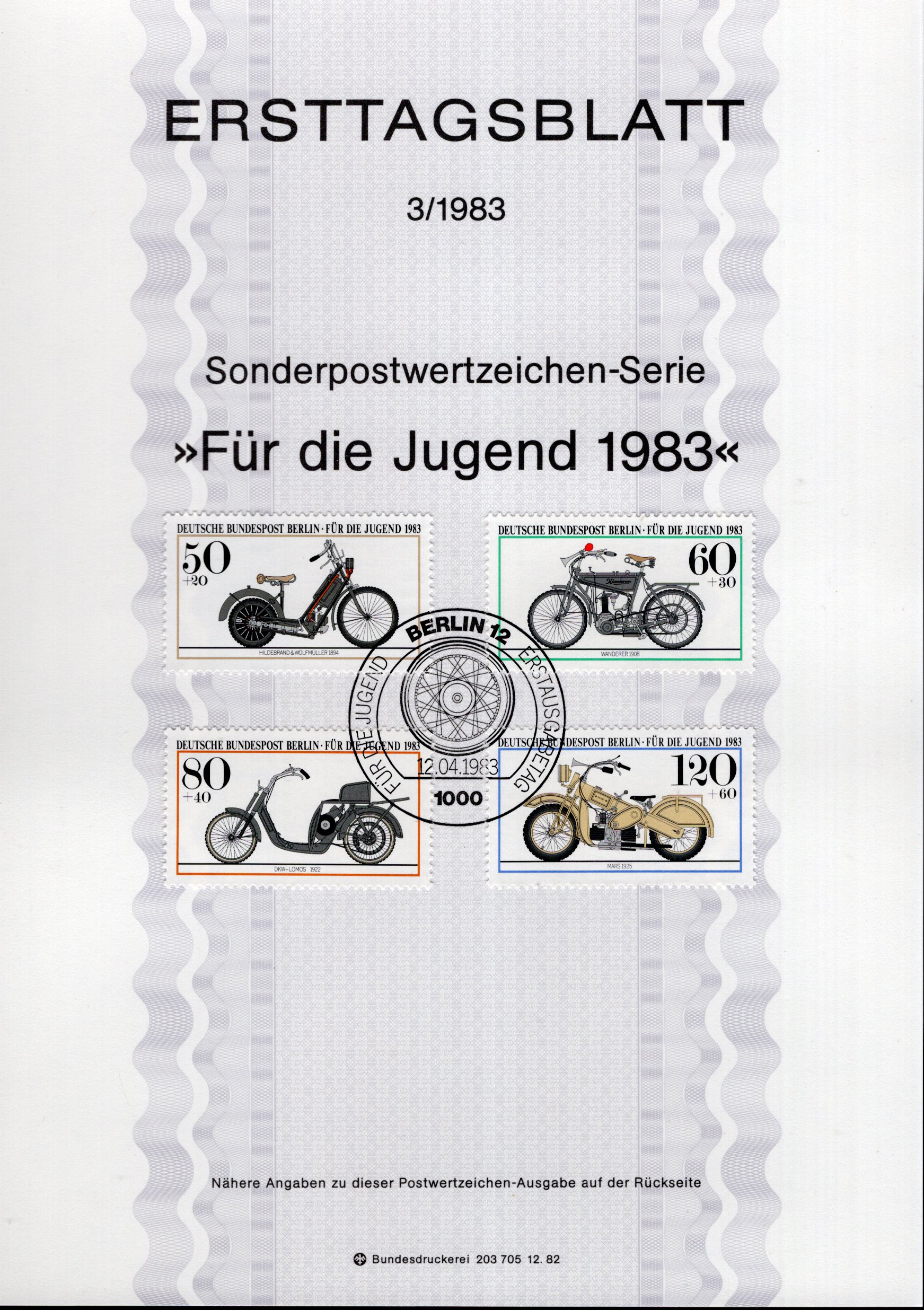 Für die Jugend 1983 - Historische Motorräder