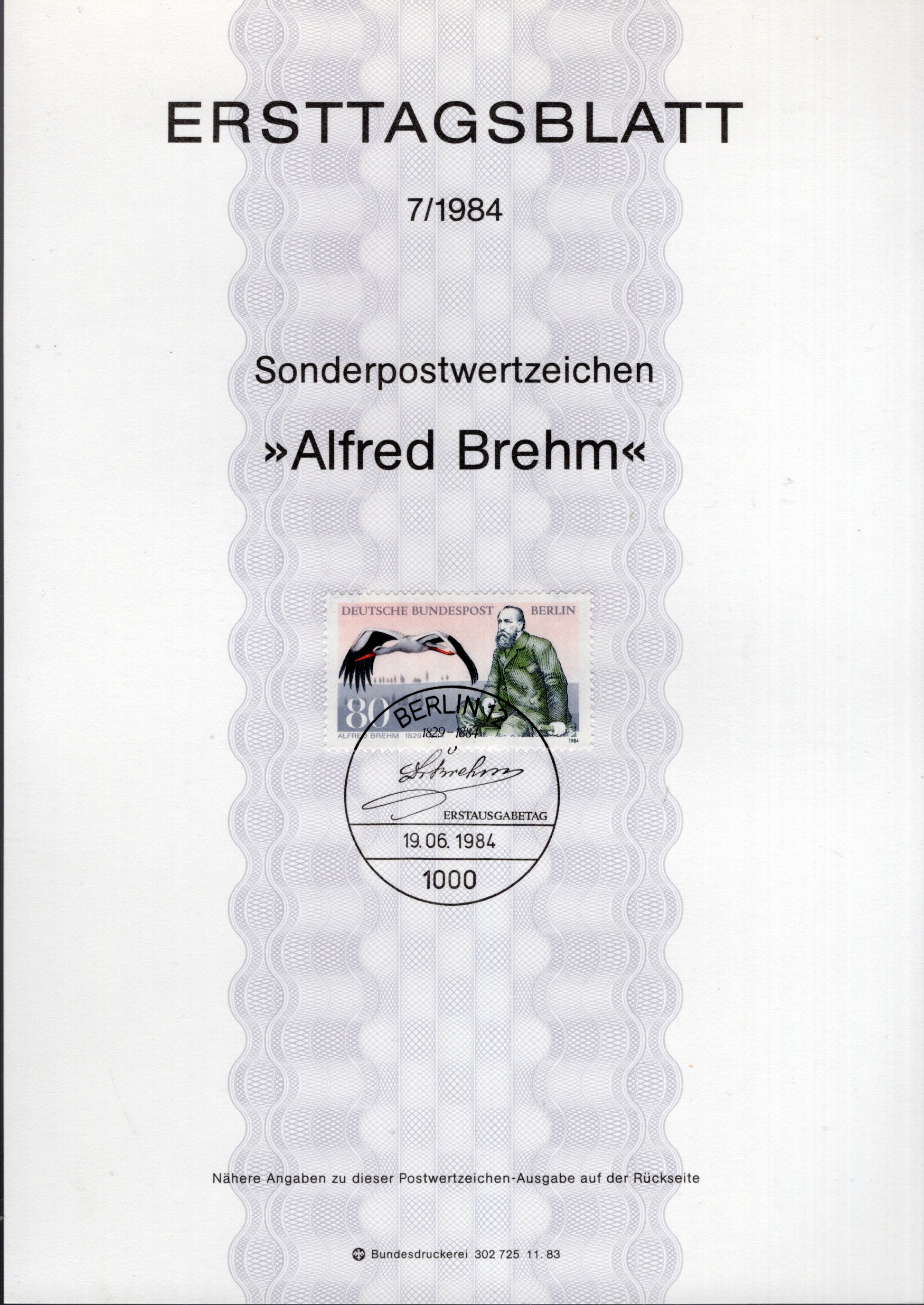 100. Todestag Alfred Brehm