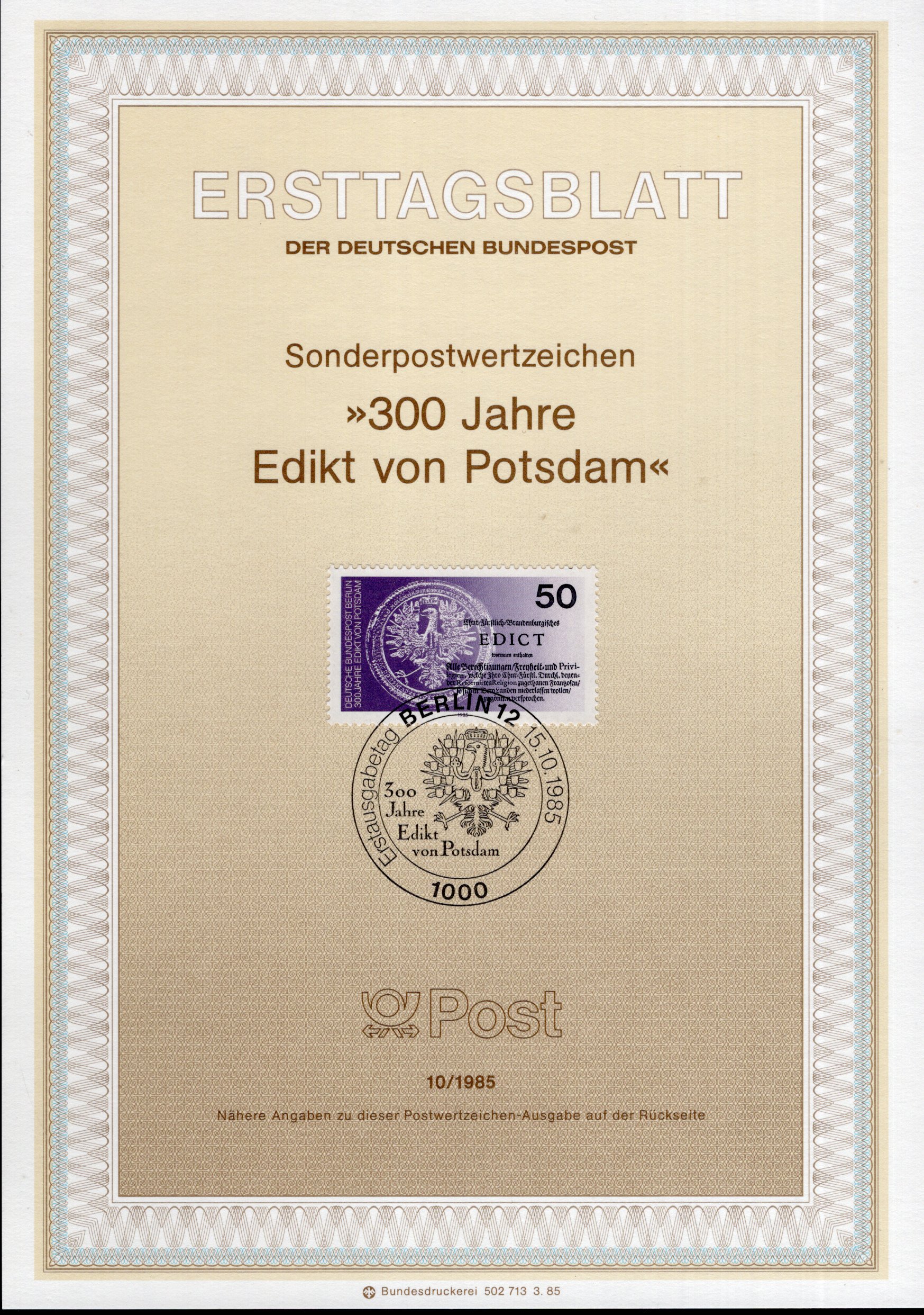 300 Jahre Edikt von Potsdam