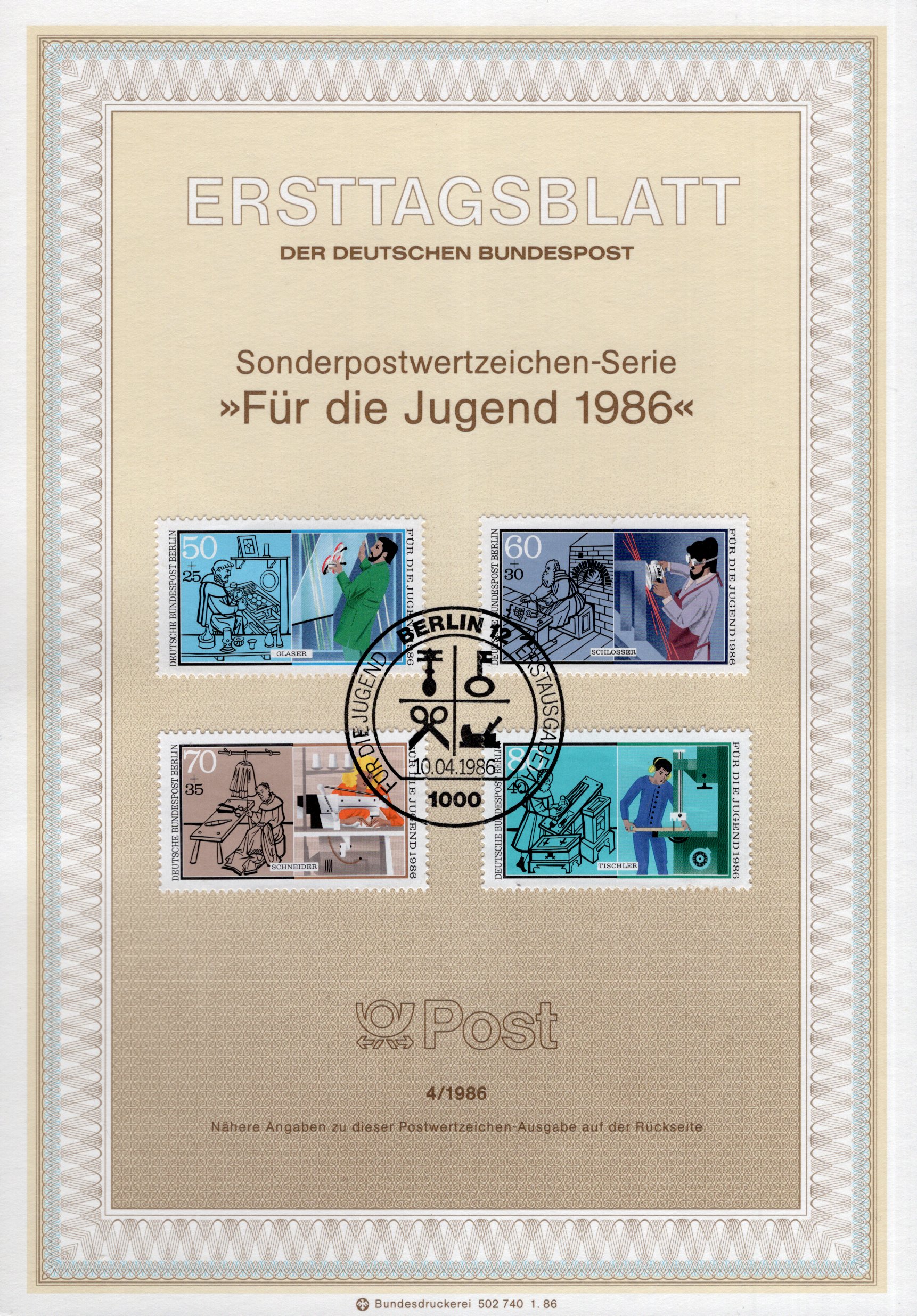 Für die Jugend 1986 - Handwerksberufe