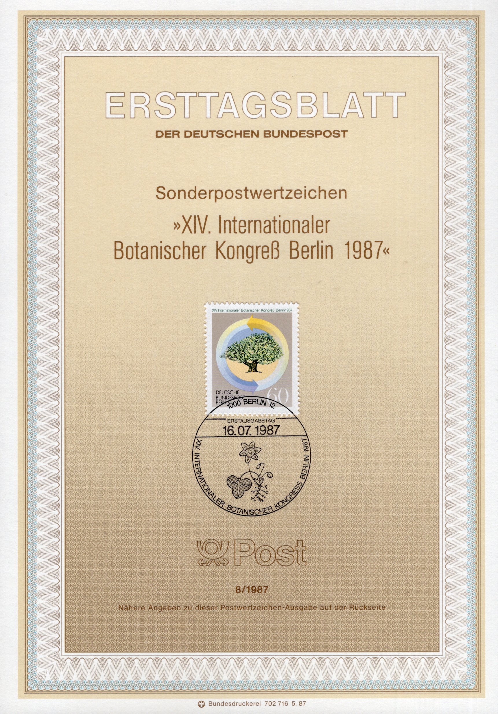 XIV. Internationaler Botanischer Kongreß Berlin 1987