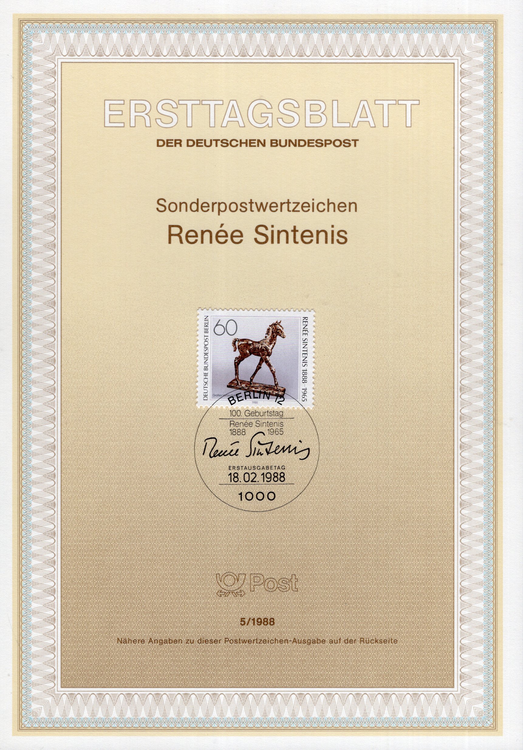 100. Geburtstag Renée Sintenis