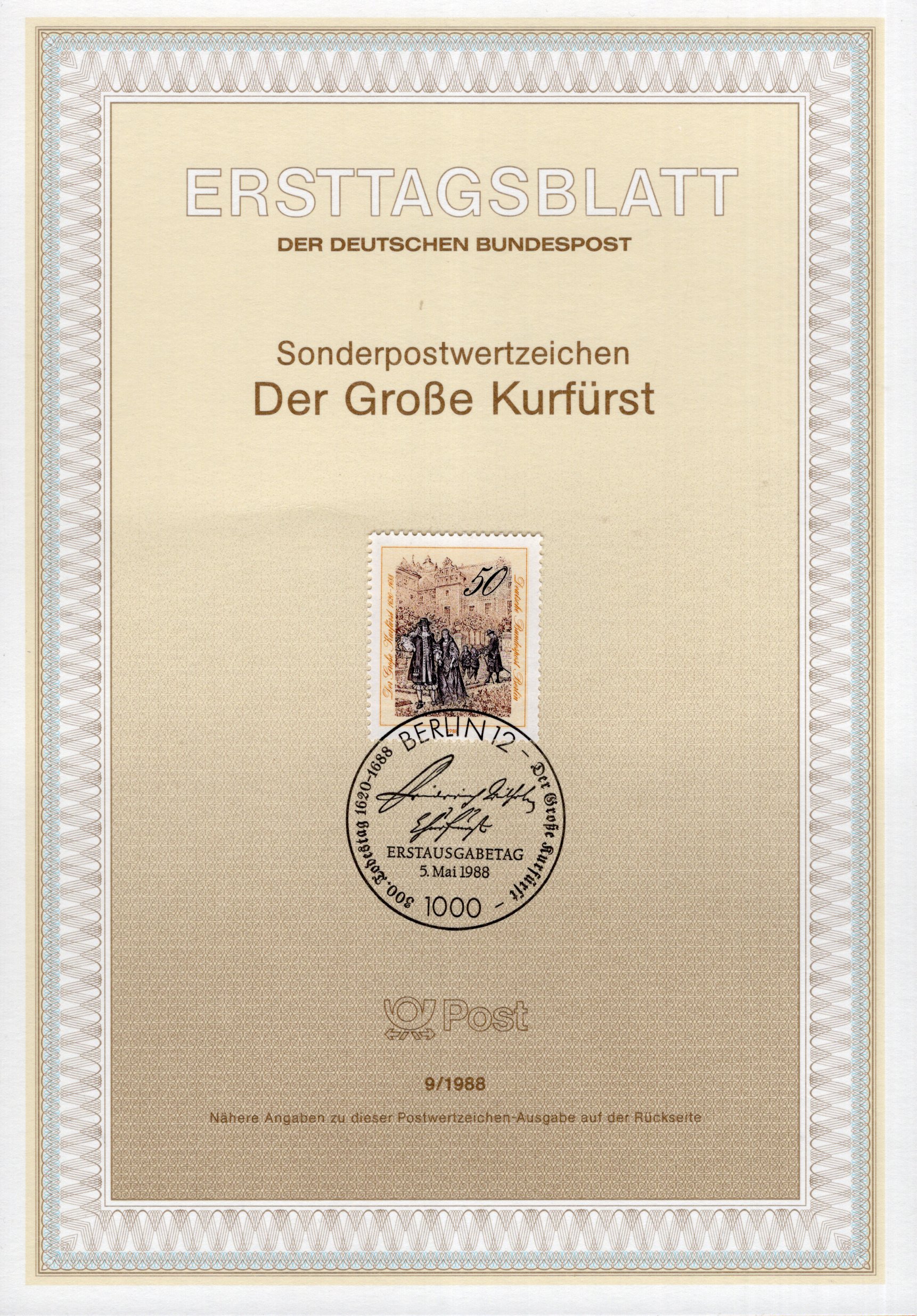 300. Todestag Der Große Kurfürst [ Friedrich Wilhelm von Brandenburg ]