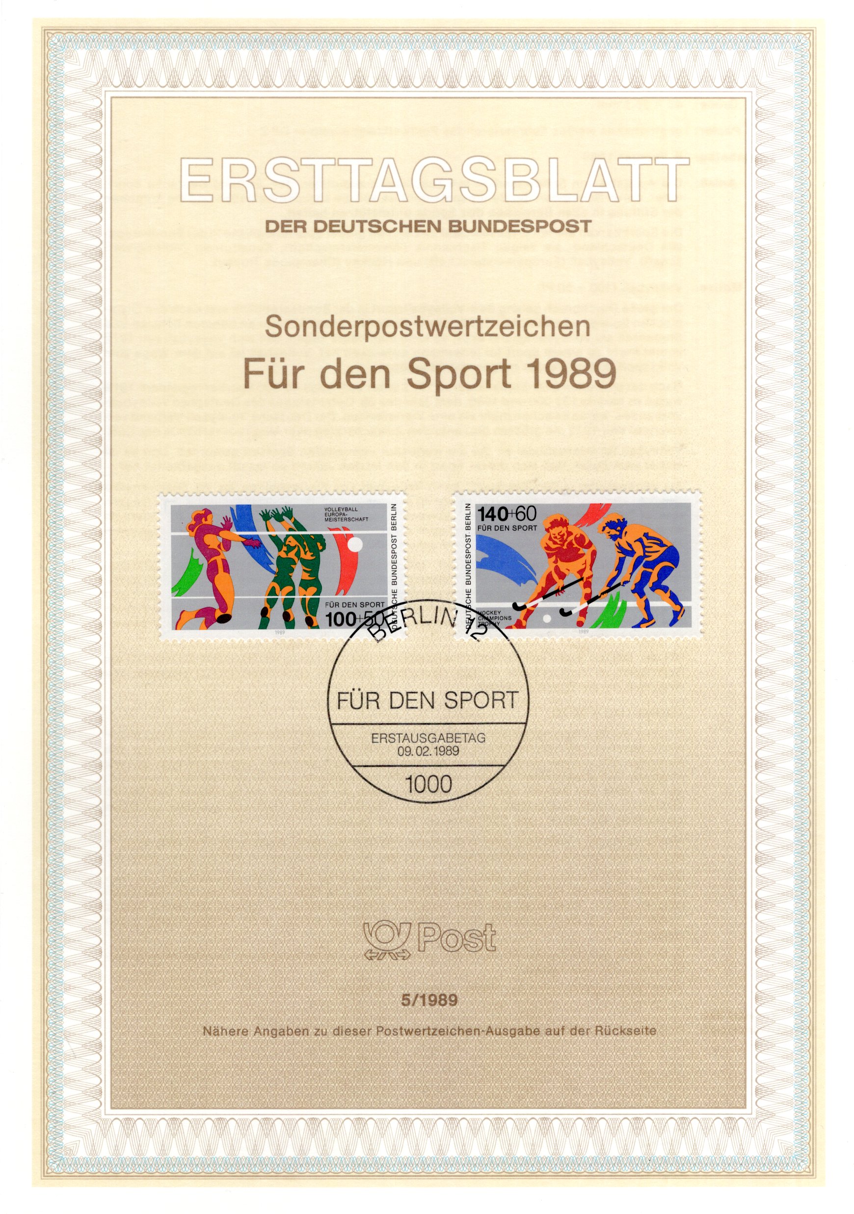 Für den Sport 1989