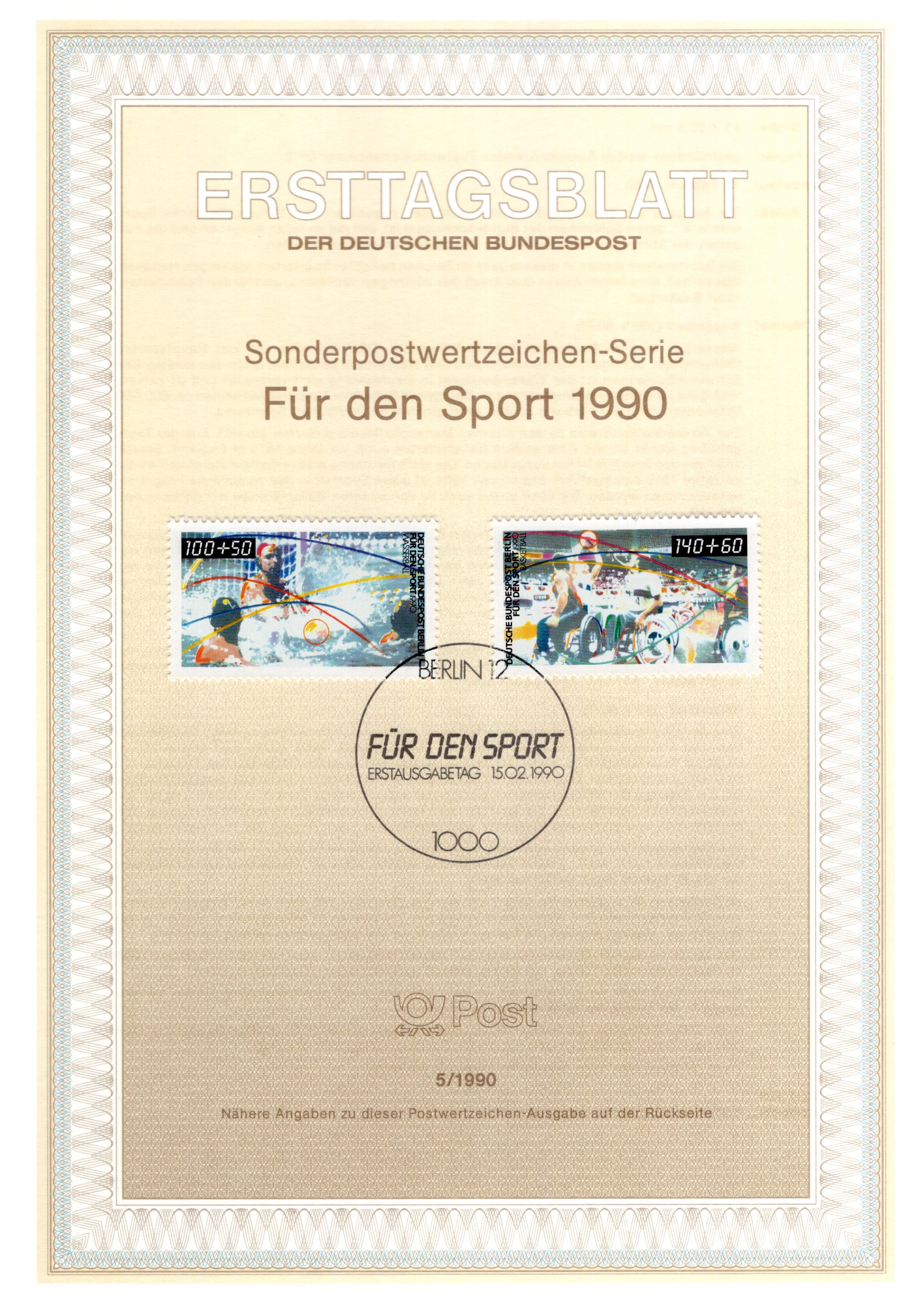 Für den Sport 1990