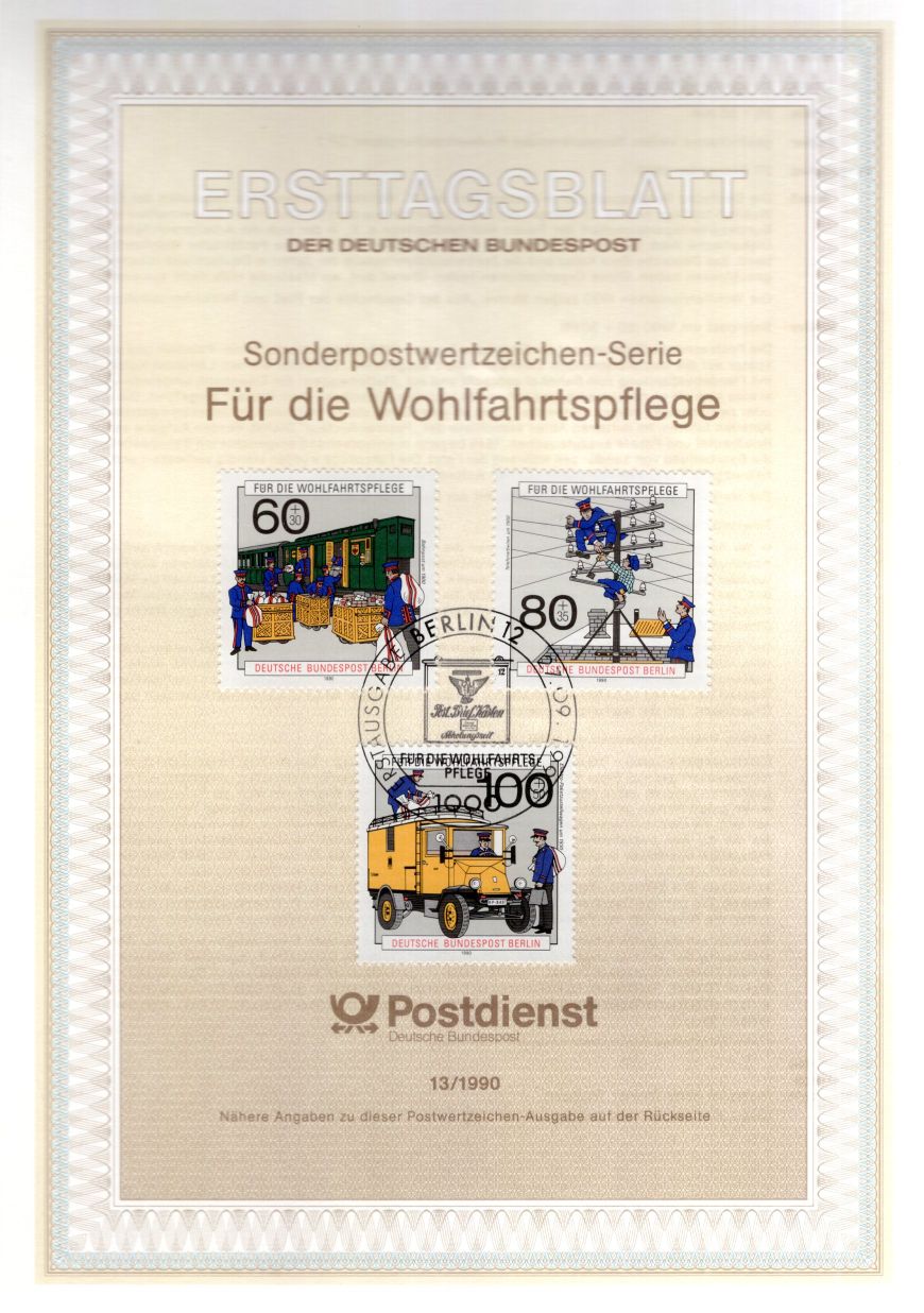 Für die Wohlfahrtspflege - Geschichte der Psot und Telekomunikation