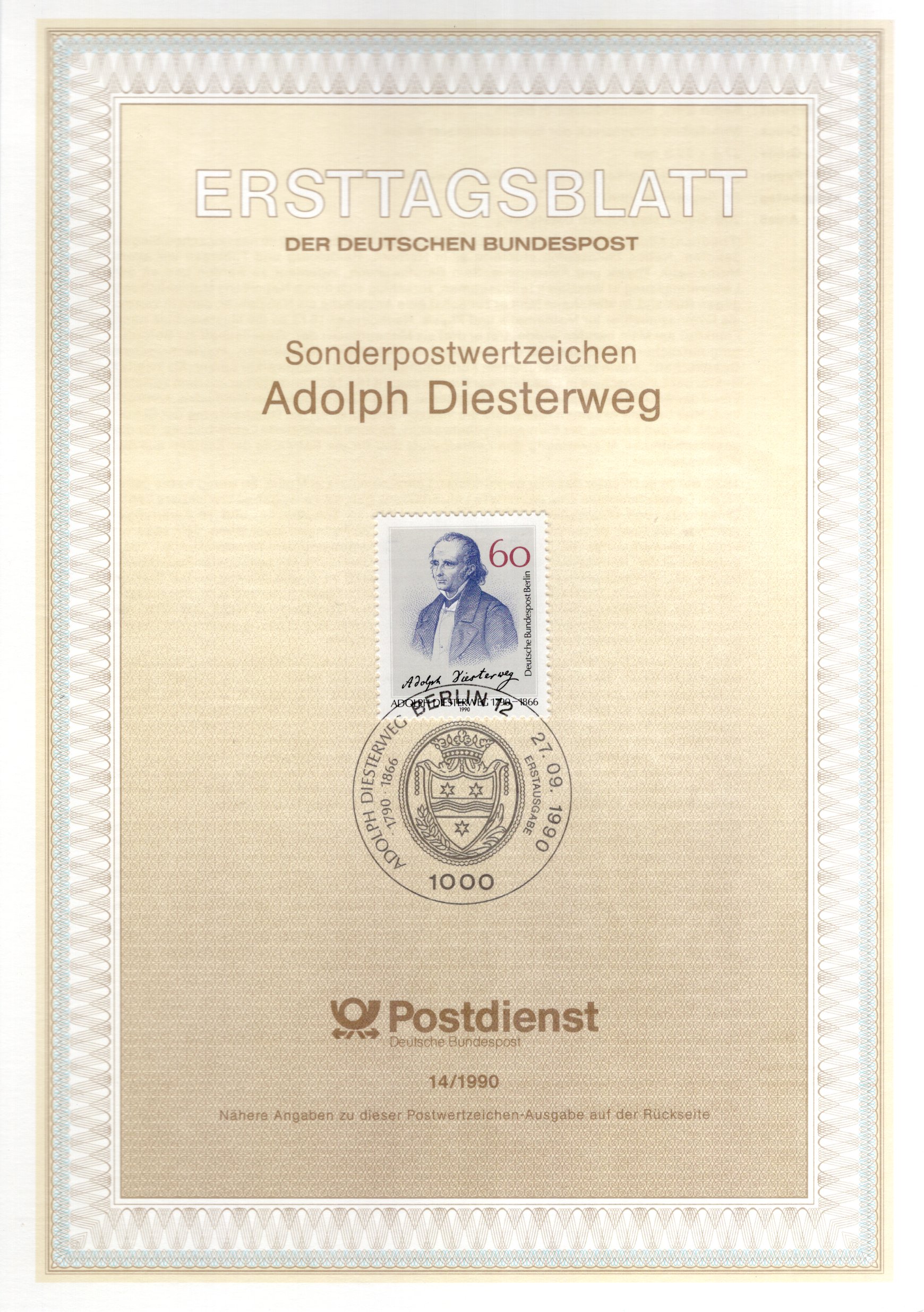 200. Geburtstag Adolph Diesterweg