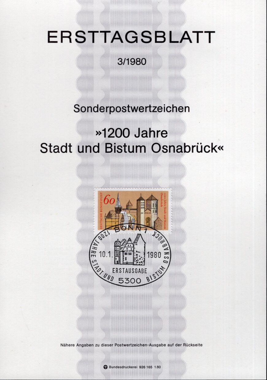 1200 Jahre Stadt und Bistum Osnabrück