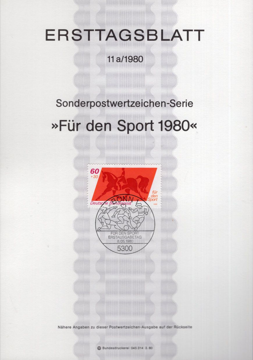 Für den Sport 1980