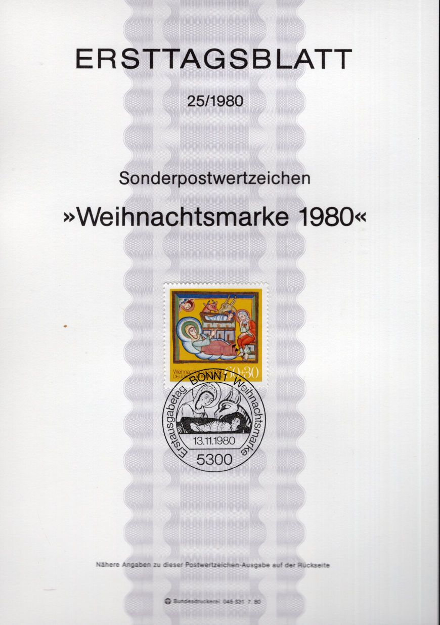 Weihnachtsmarke 1980