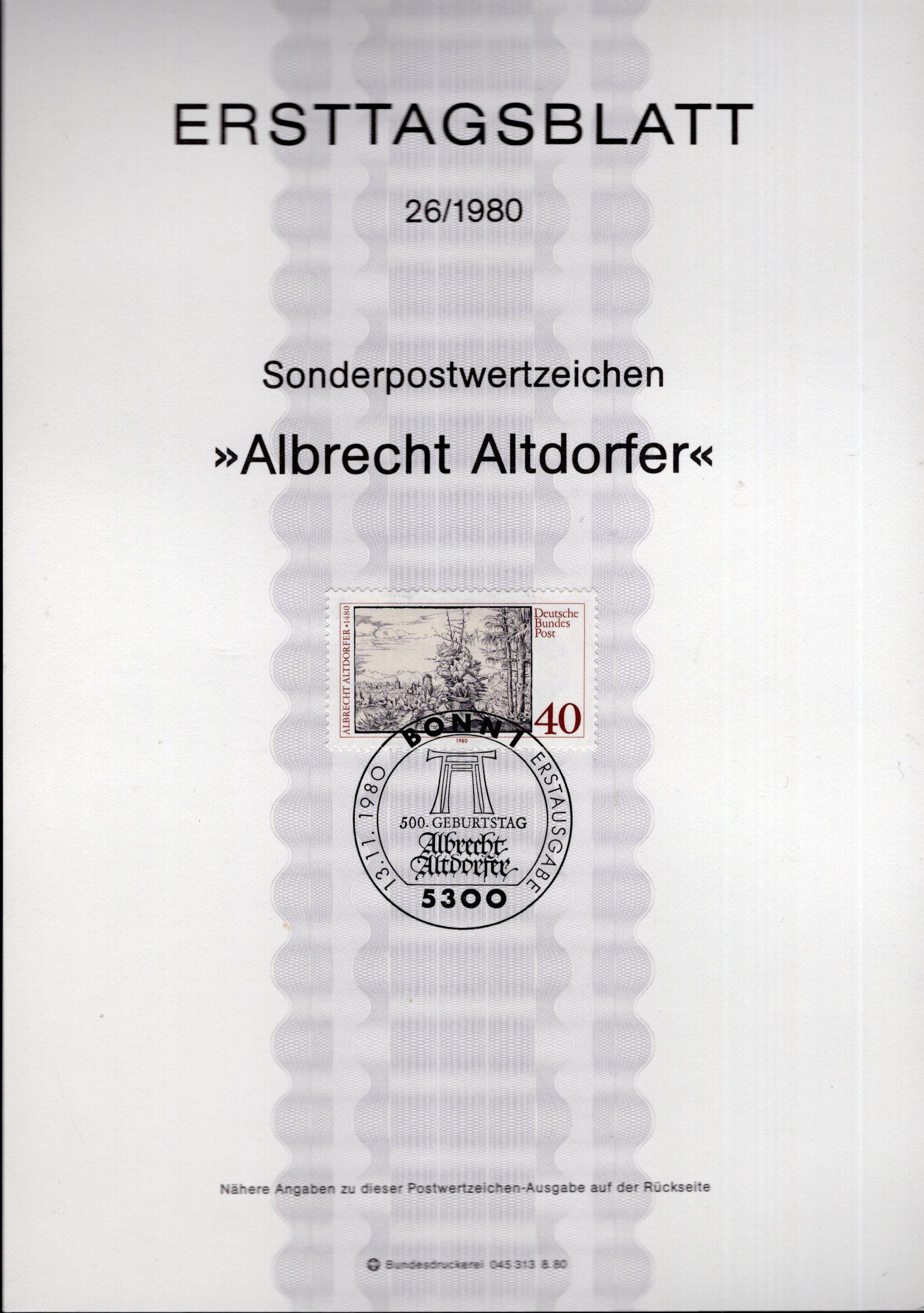 500. Geburtstag Albrecht Altdorfer