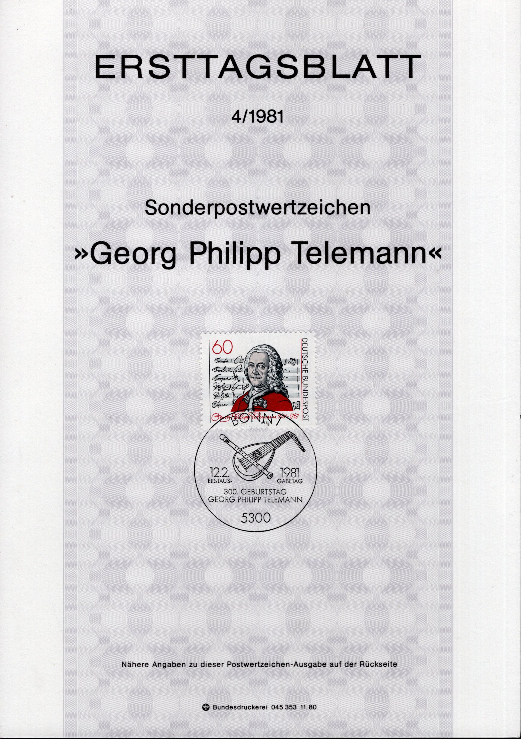 300. Geburtstag von Georg Philipp Telemann