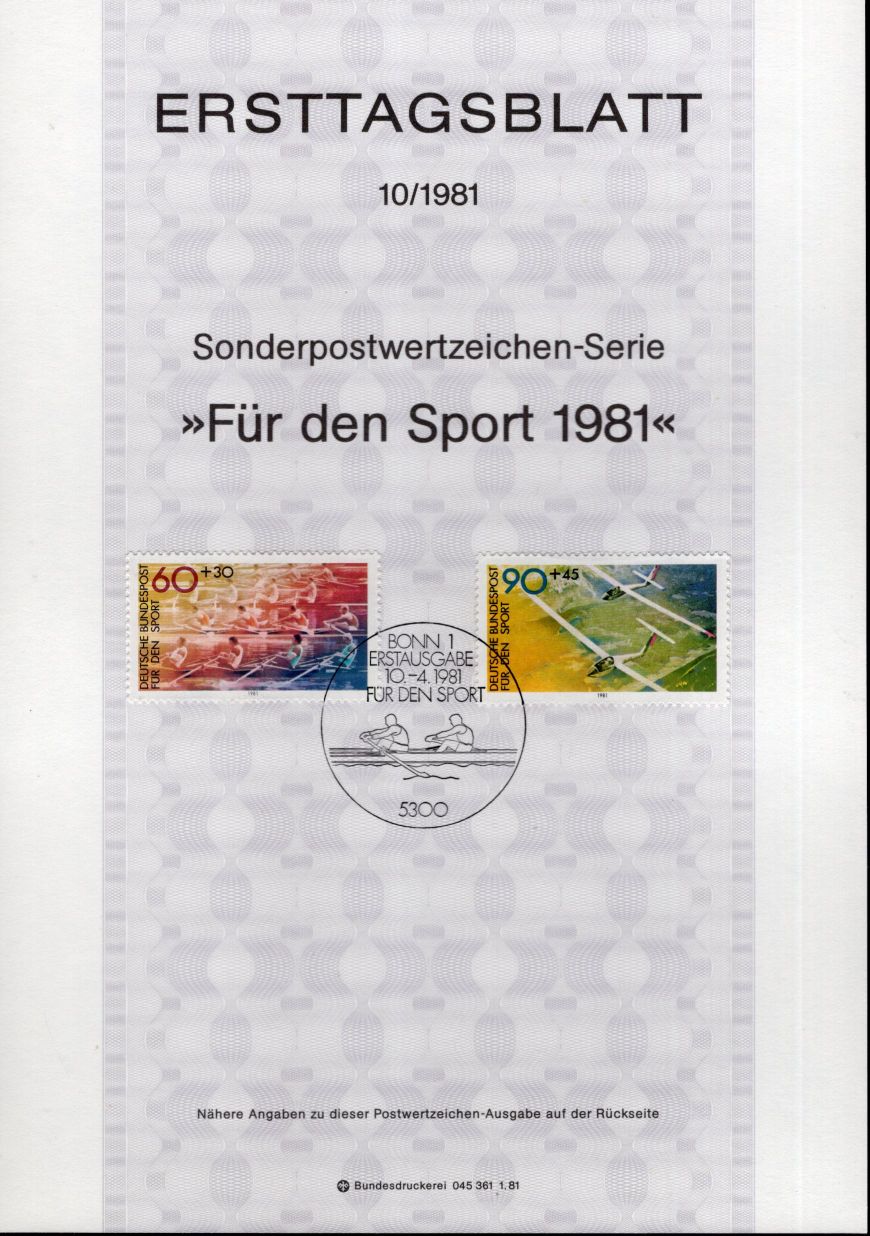 Für den Sport 1981