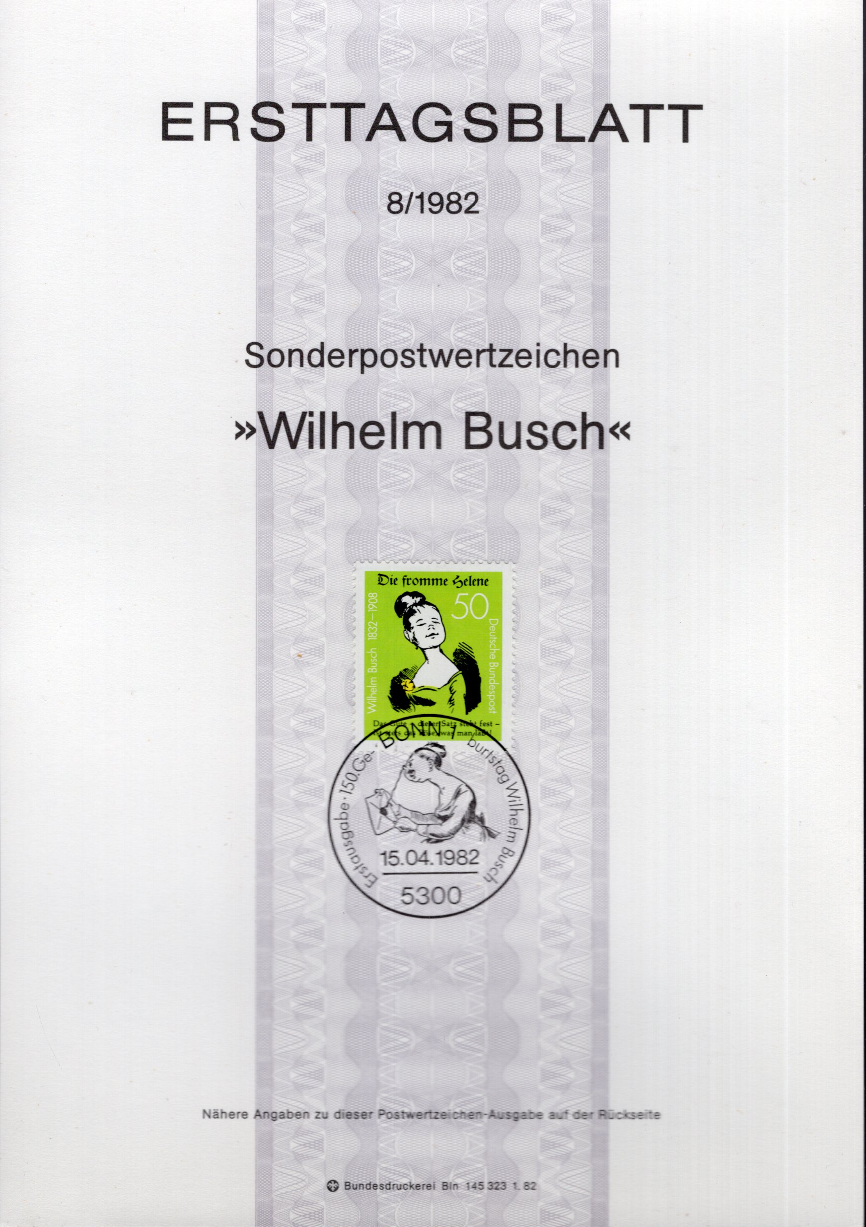 150. Geburtstag von Wilhelm Busch - Die fromme Helene