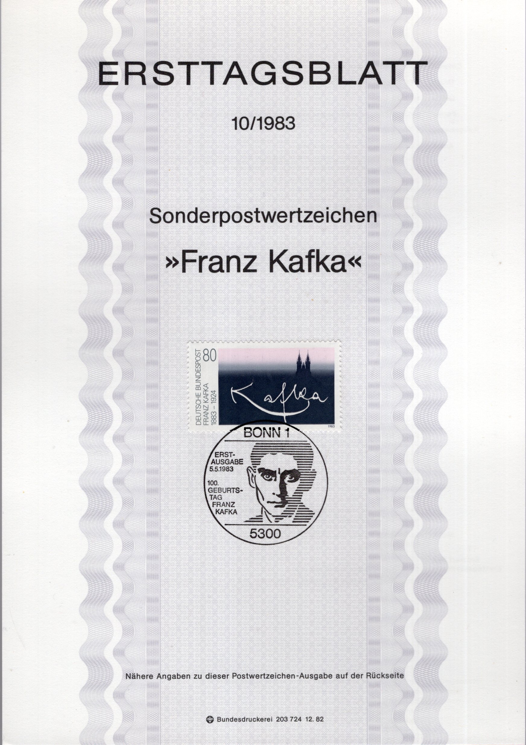 100. Geburtstag Franz Kafka