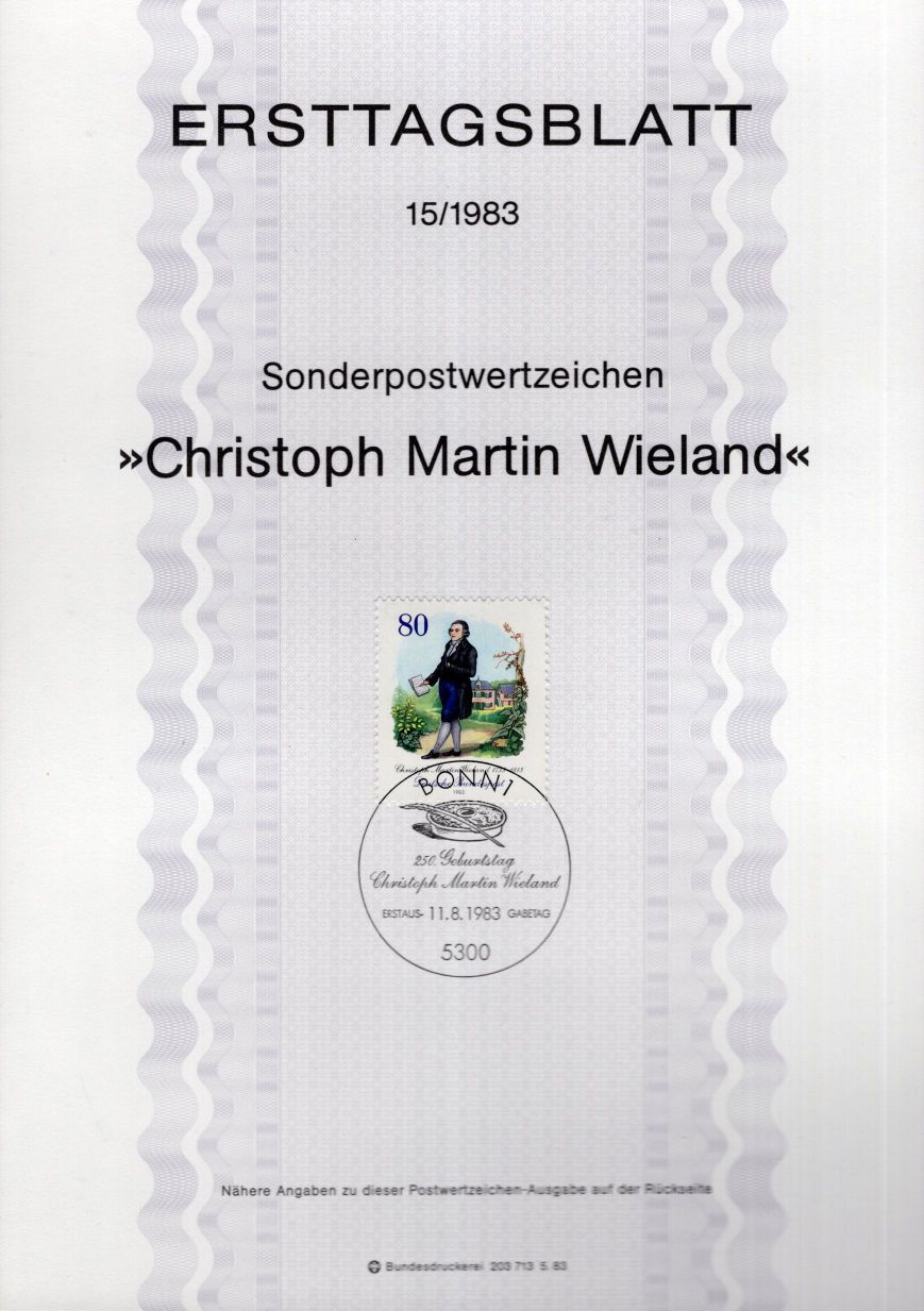 250 Geburtstag Christoph Martin Wieland