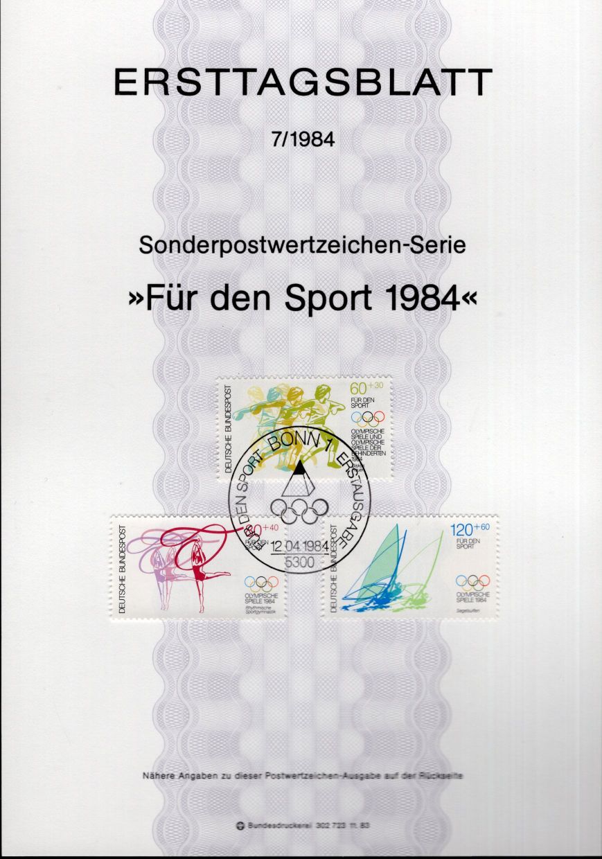 Für den Sport 1984