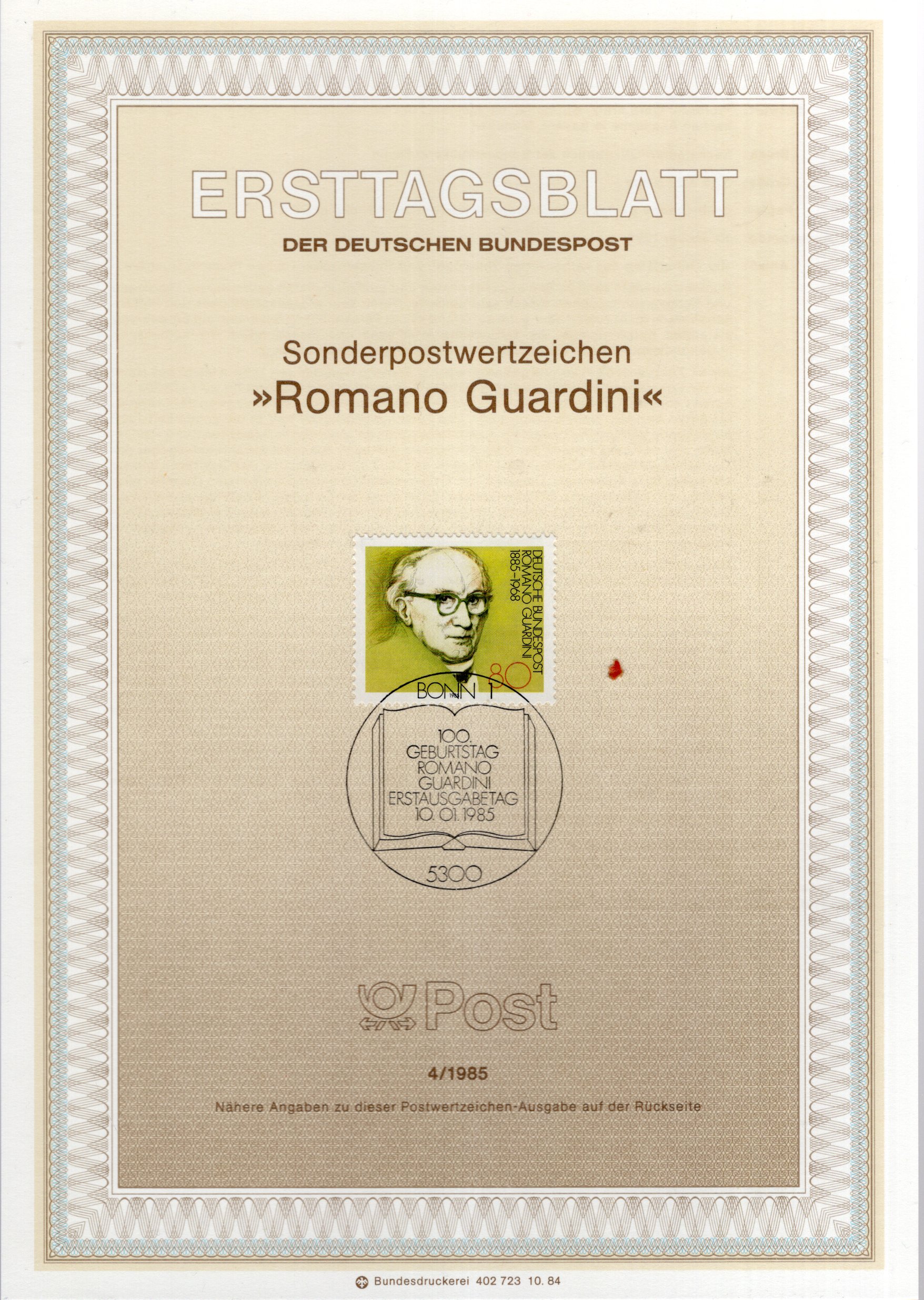 100. Geburtstag Romano Guardini