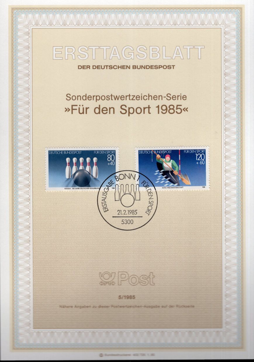 Für den Sport 1985