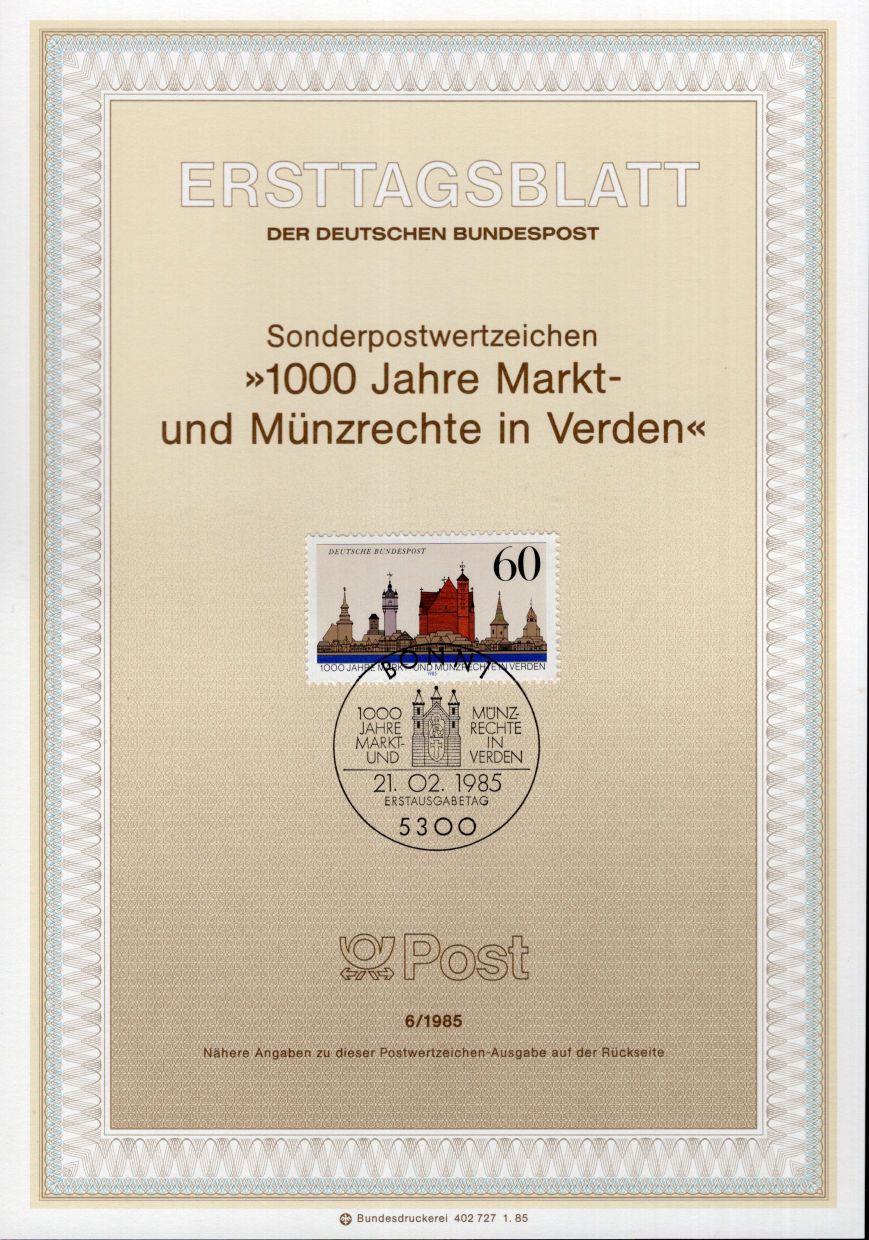 100 Jahre Markt - und Münzrechte in Verden