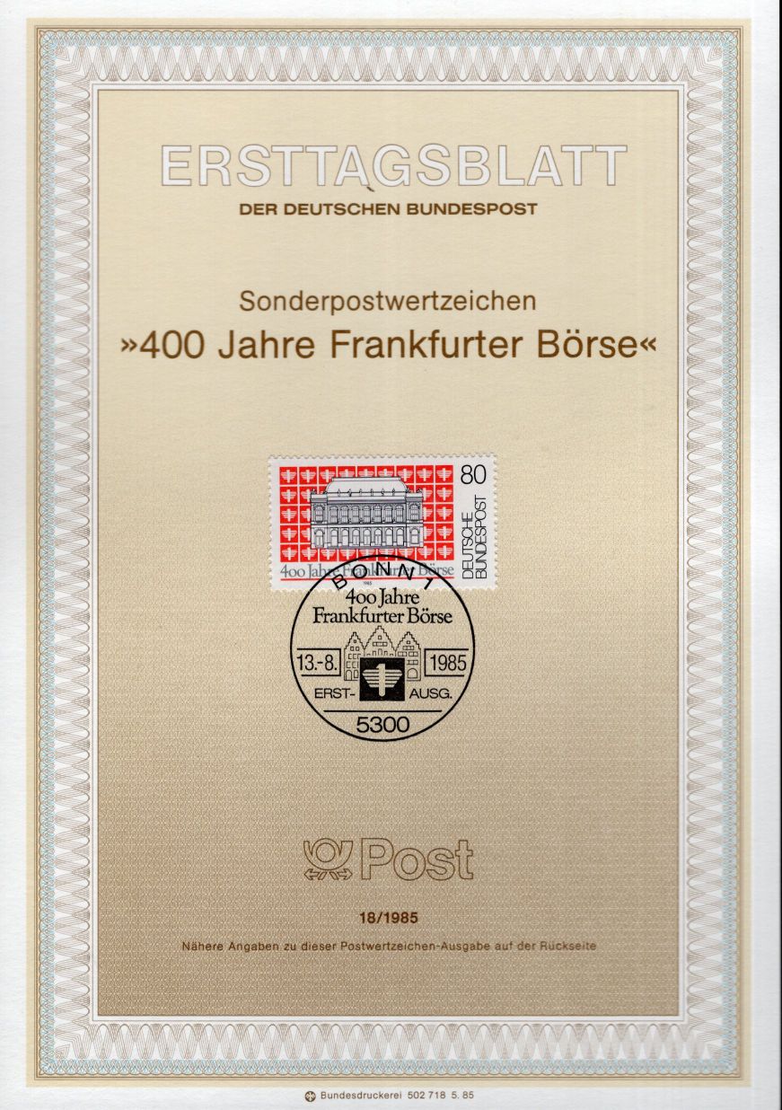 400 Jahre Frankfurter Börse