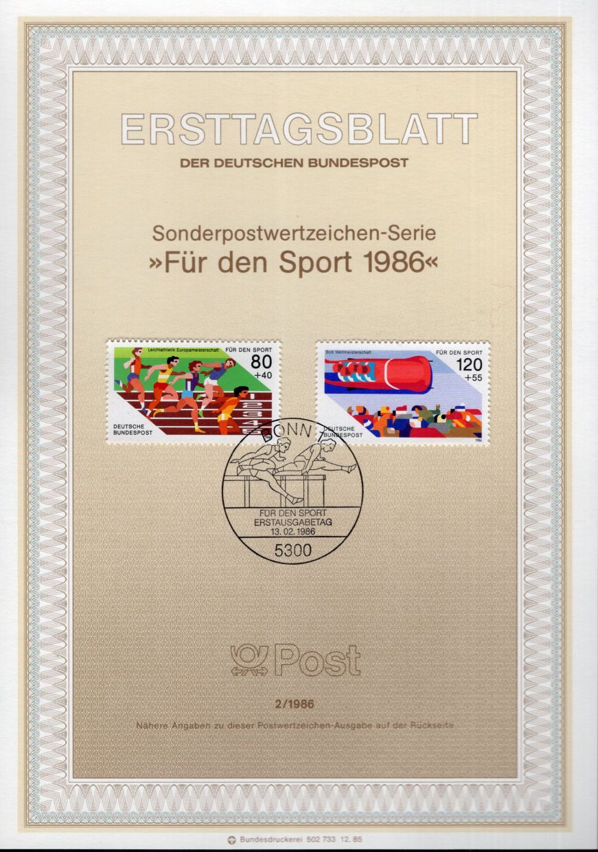 Für den Sport 1986