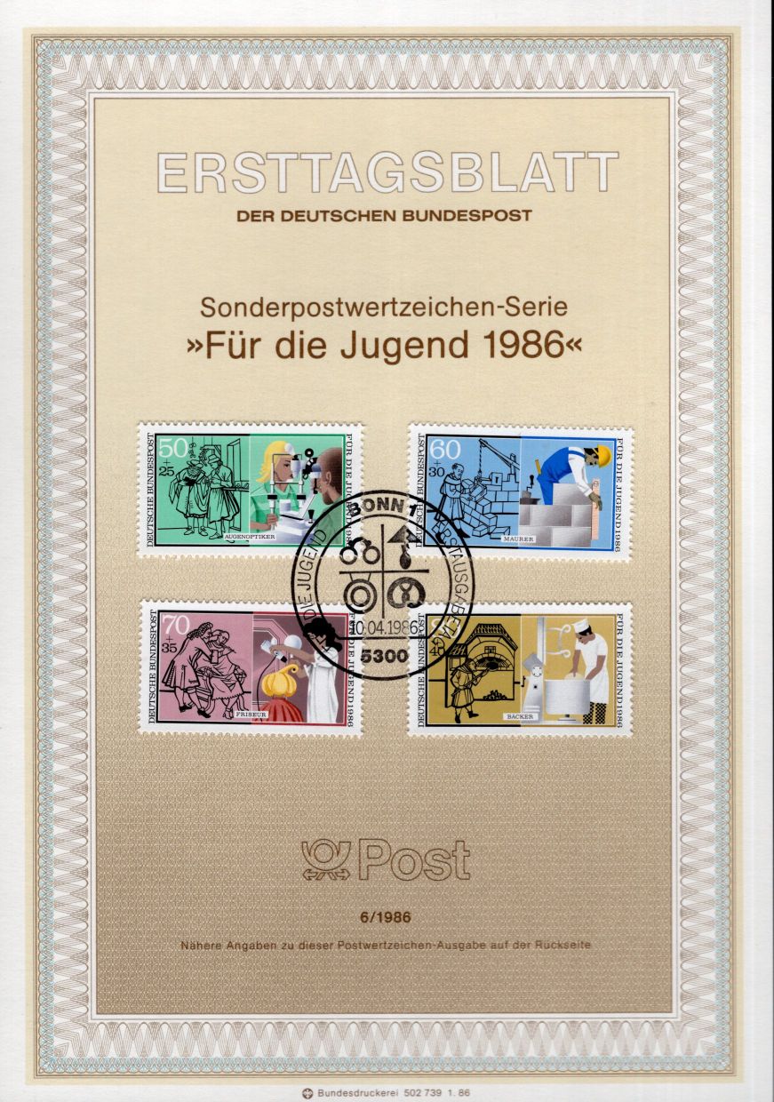 Für die Jugend 1986 - Handwerksberufe