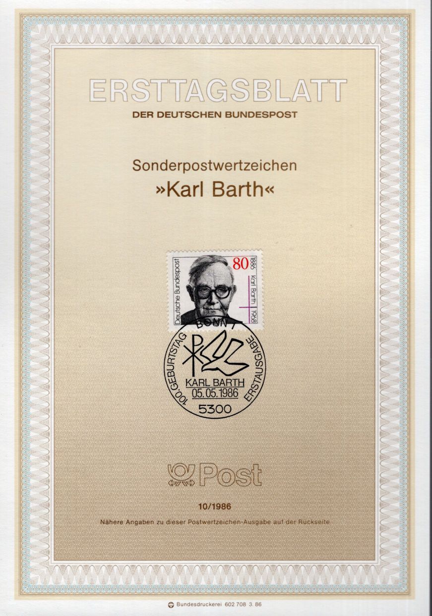 100. Geburtstag Karl Barth