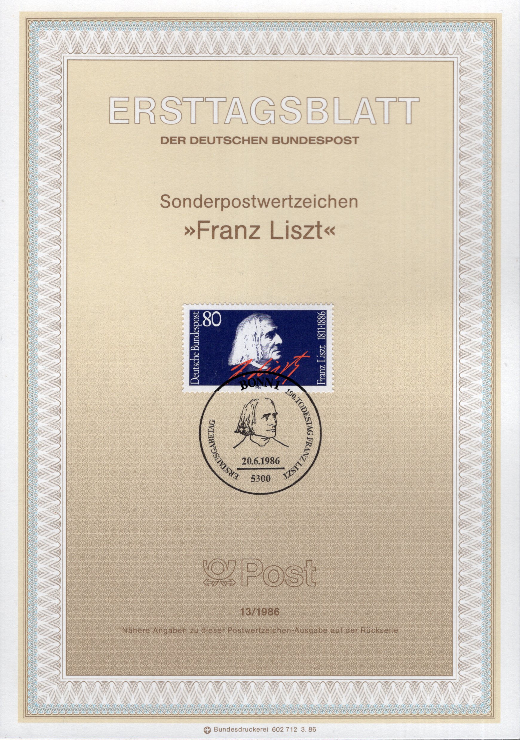 100. Todestag von Franz Liszt