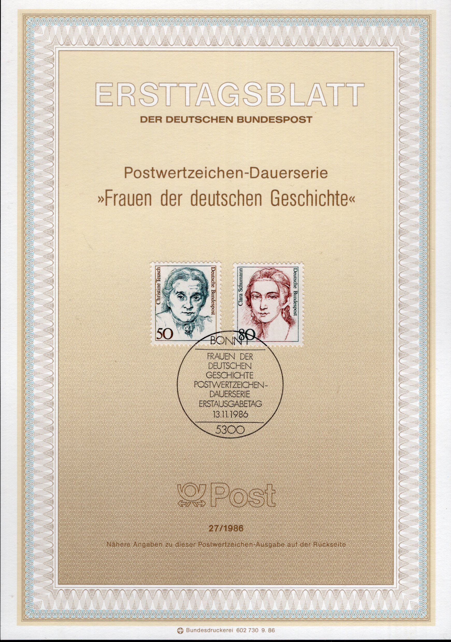 Frauen der deutschen Geschichte - Christine Teusch - Clara Schumann