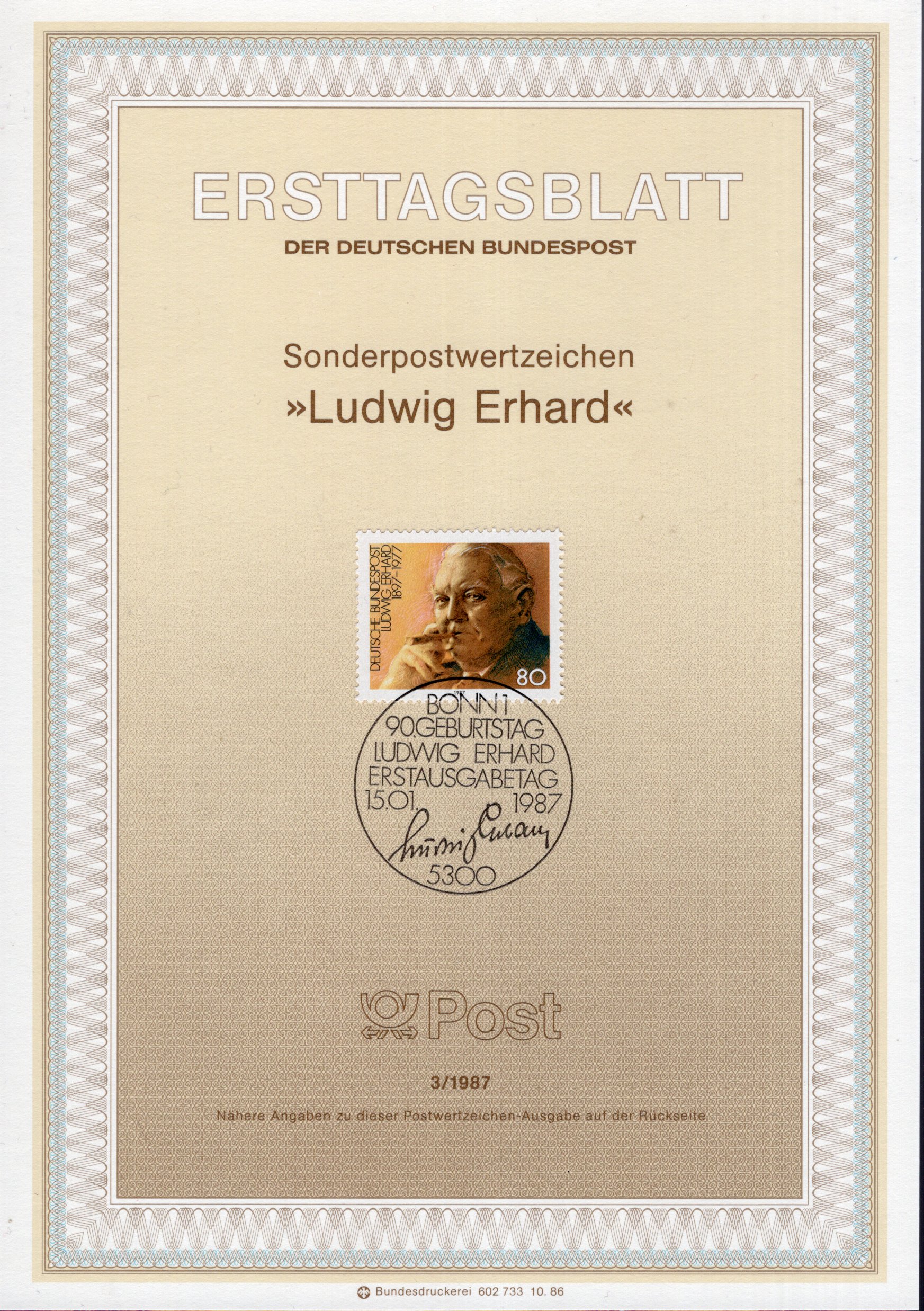 90. Geburtstag Ludwig Erhard