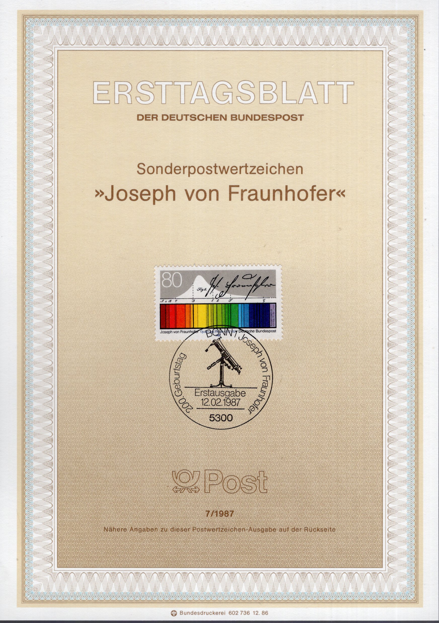 200. Geburtstag Joseph von Fraunhofer