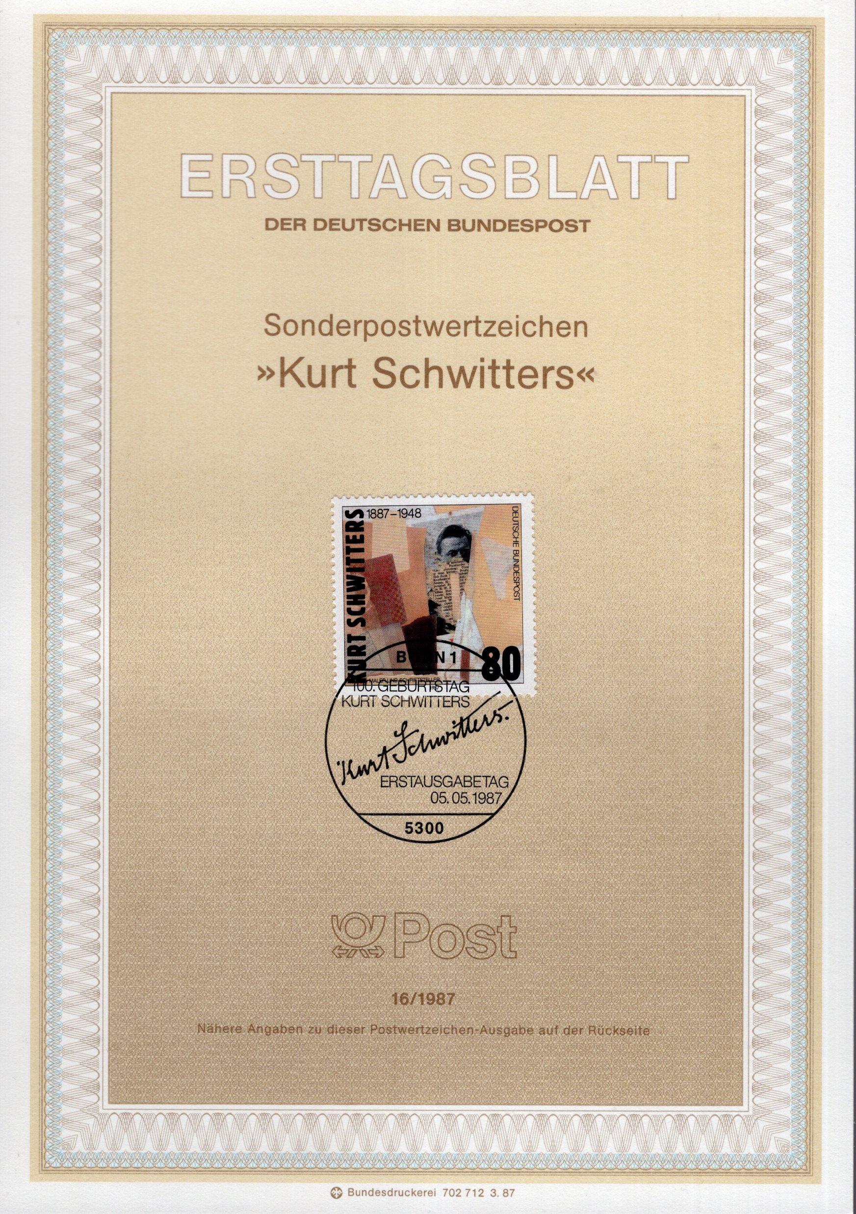 100. Geburtstag Kurt Schwitters