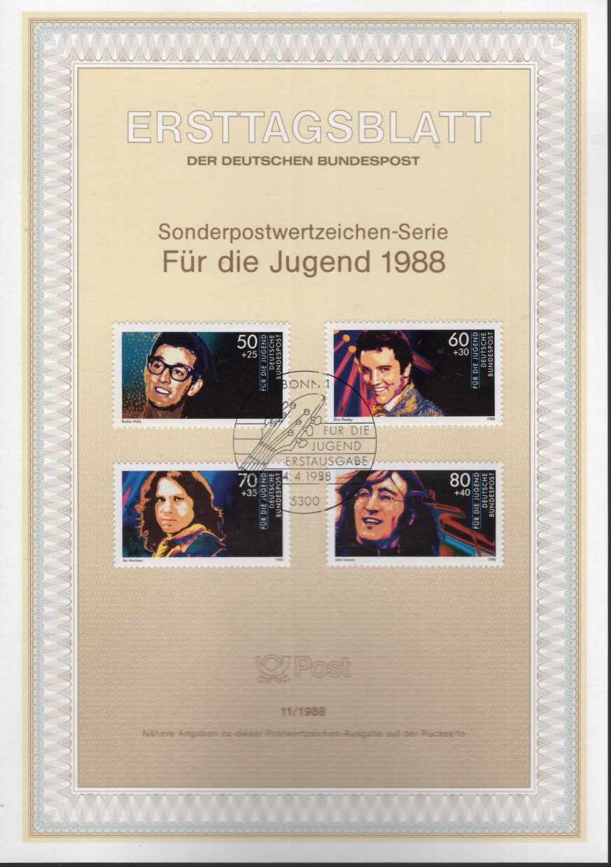 Für die Jugend 1988: Buddy Holly - Elvis Presley - Jim Morrison - John Lennon