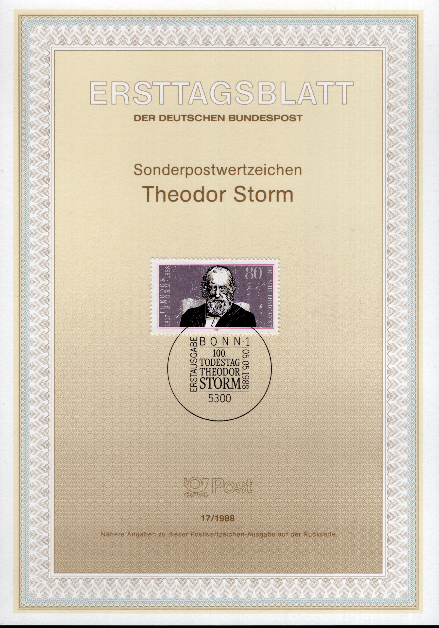 100. Todestag Theodor Storm