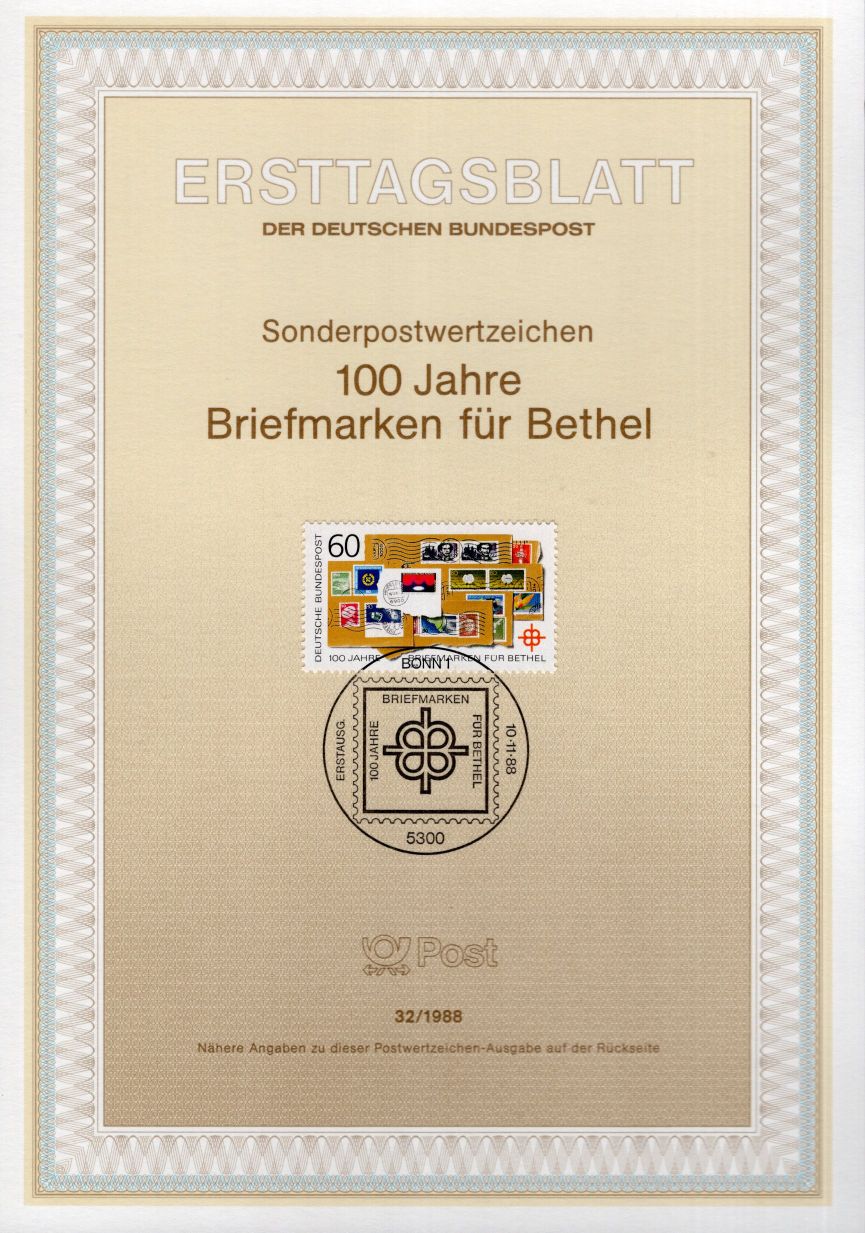 100 Jahre Briefmarke für Bethel