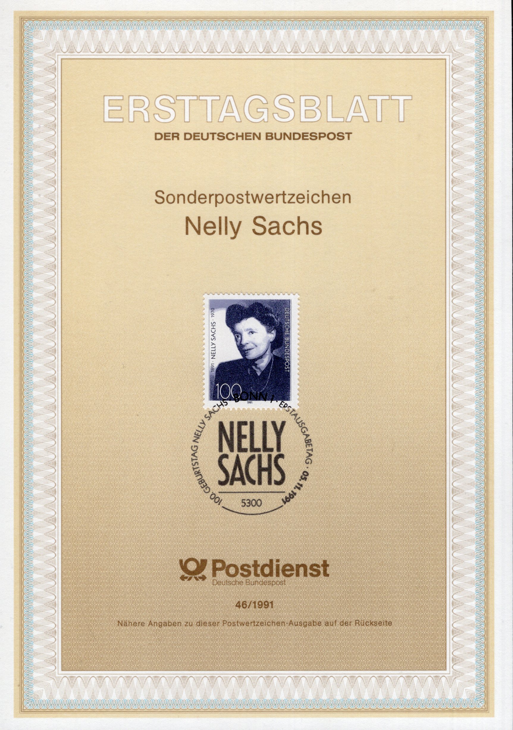 100. Geburtstag Nelly Sachs