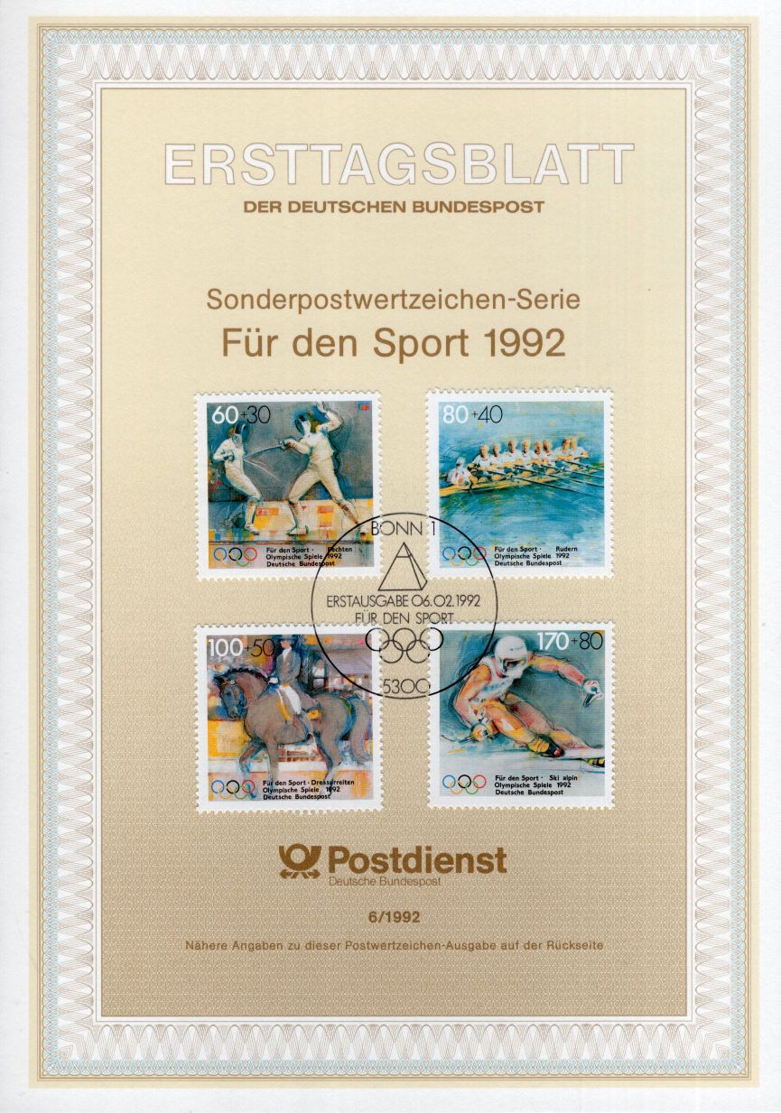 Für den Sport 1992