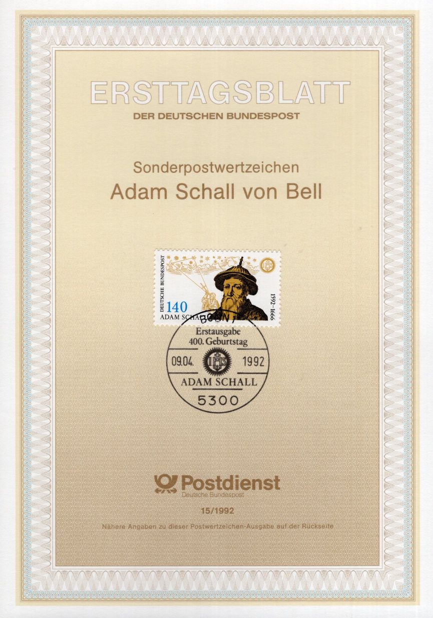 400. Geburtstag Adam Schall von Bell