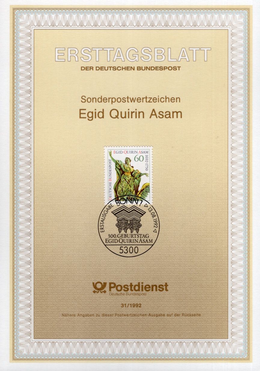 300. Geburtstag Egid Quirin Asam