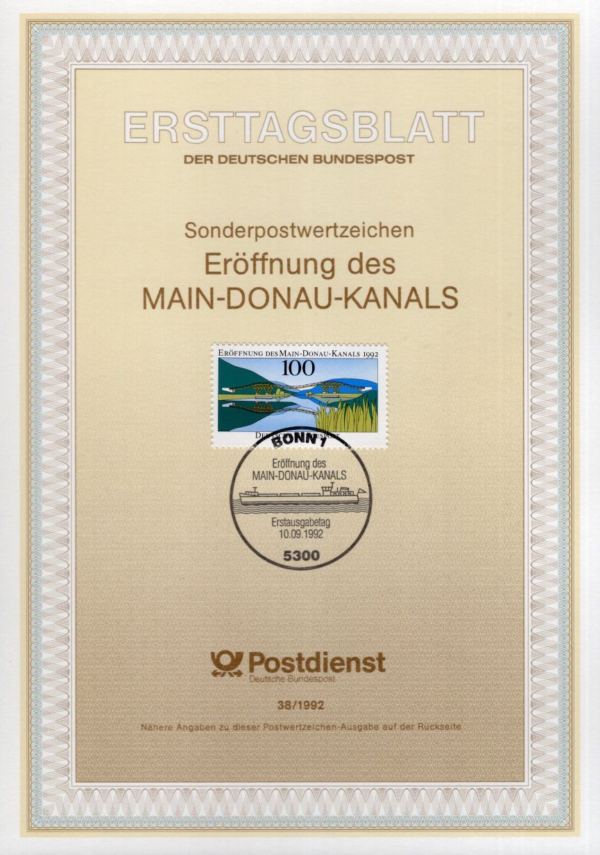 Eröffnung des Main - Donau - Kanals