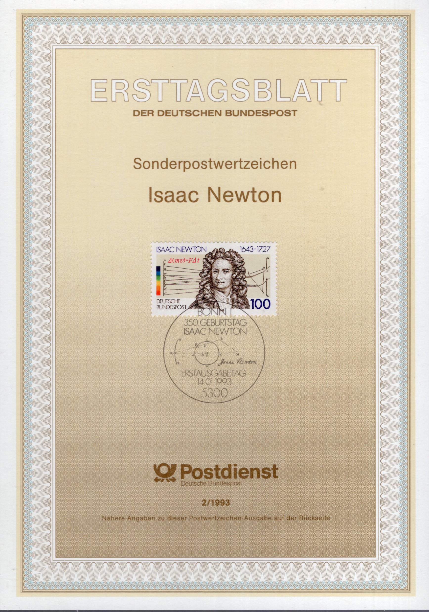 350. Geburtstag Isaac Newton