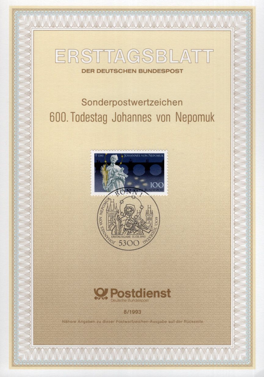 600. Todestag Johannes von Nepomuk